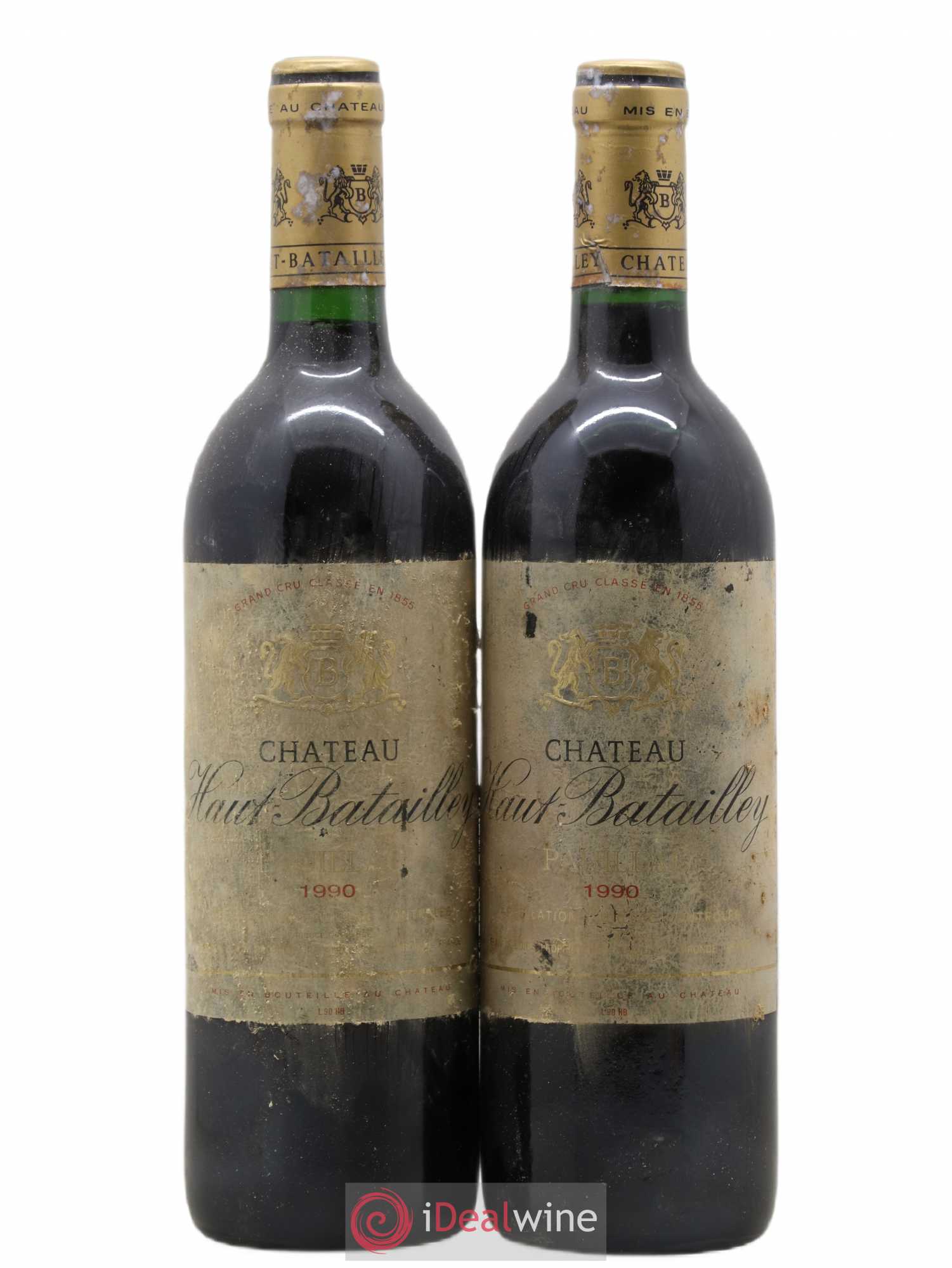 Château Haut Batailley 5ème Grand Cru Classé 1990 - Lot de 2 bouteilles - 0
