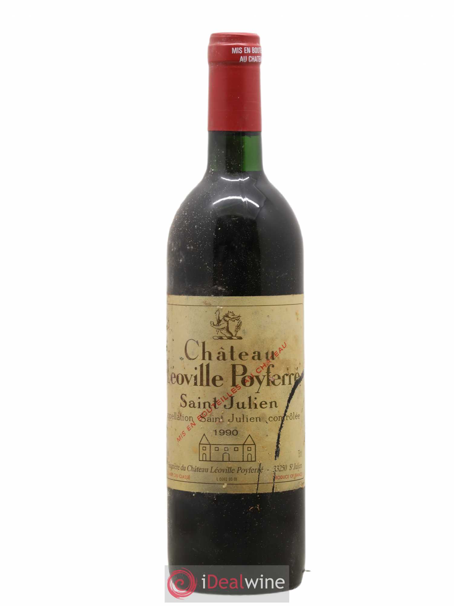 Château Léoville Poyferré 2ème Grand Cru Classé 1990 - Lot de 1 bouteille - 0