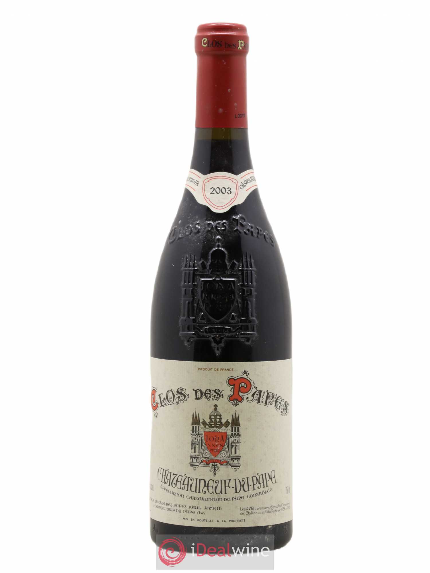 Châteauneuf-du-Pape Clos des Papes - Paul Avril 2003 - Lot de 1 bouteille - 0