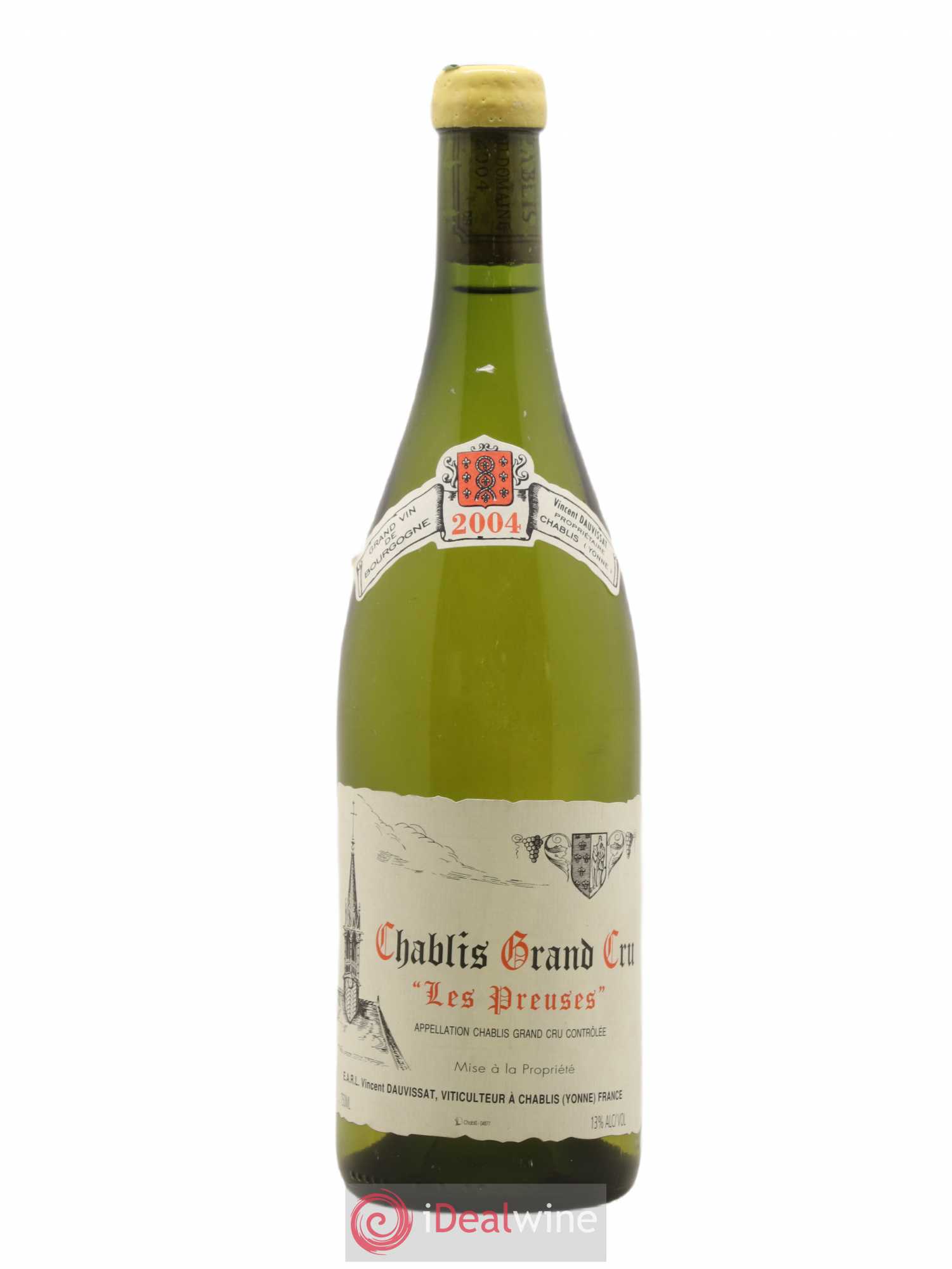 Chablis Grand Cru Les Preuses Vincent Dauvissat (Domaine) 2004 - Lot de 1 bouteille - 0