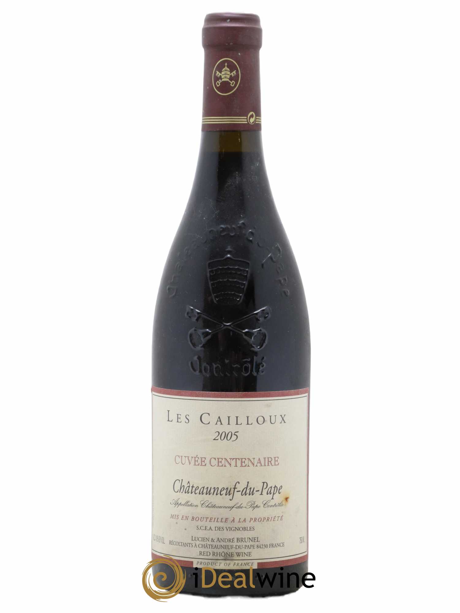 Châteauneuf-du-Pape Les Cailloux Cuvée Centenaire André Brunel 2005 - Lot de 1 bouteille - 0