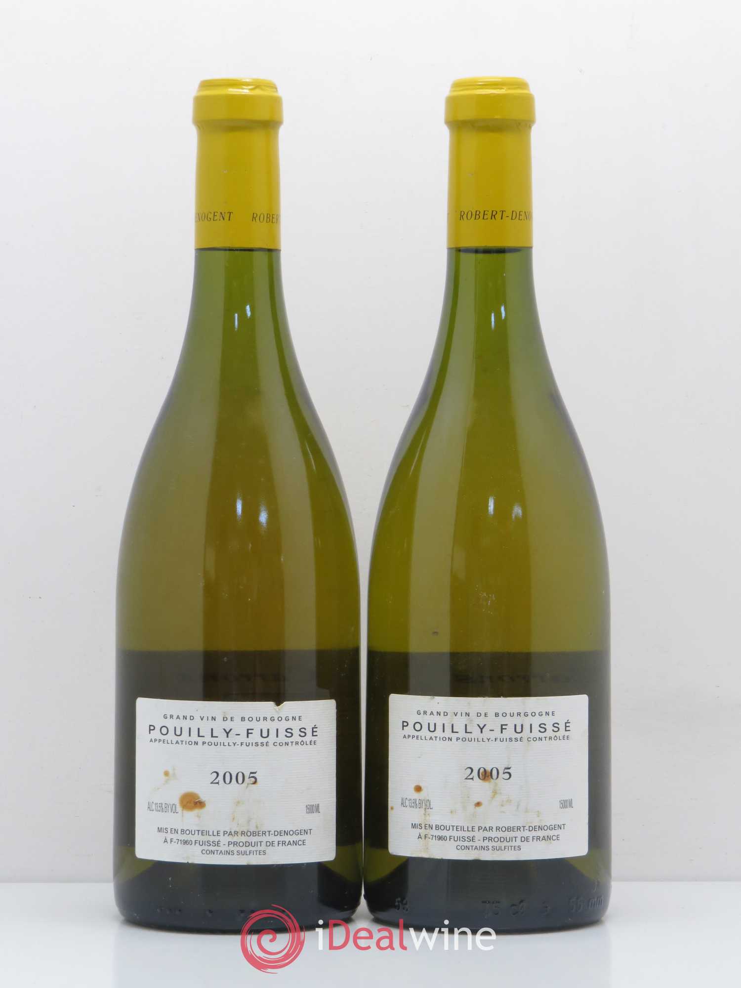 Pouilly-Fuissé Les Carrons Vieilles Vignes Robert Denogent (Domaine) 2005 - Lot de 2 bouteilles - 1