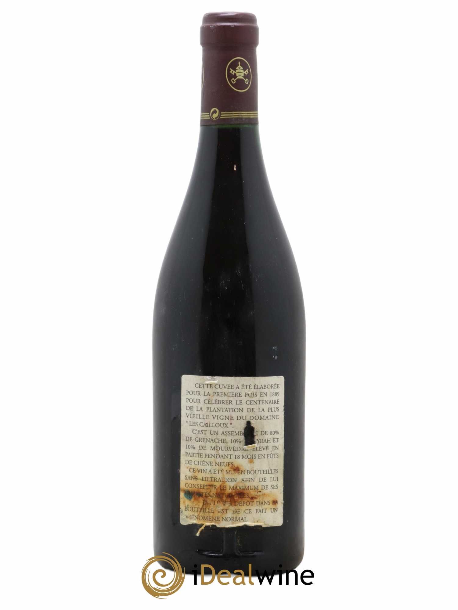 Châteauneuf-du-Pape Les Cailloux Cuvée Centenaire André Brunel 1998 - Lot de 1 bouteille - 1