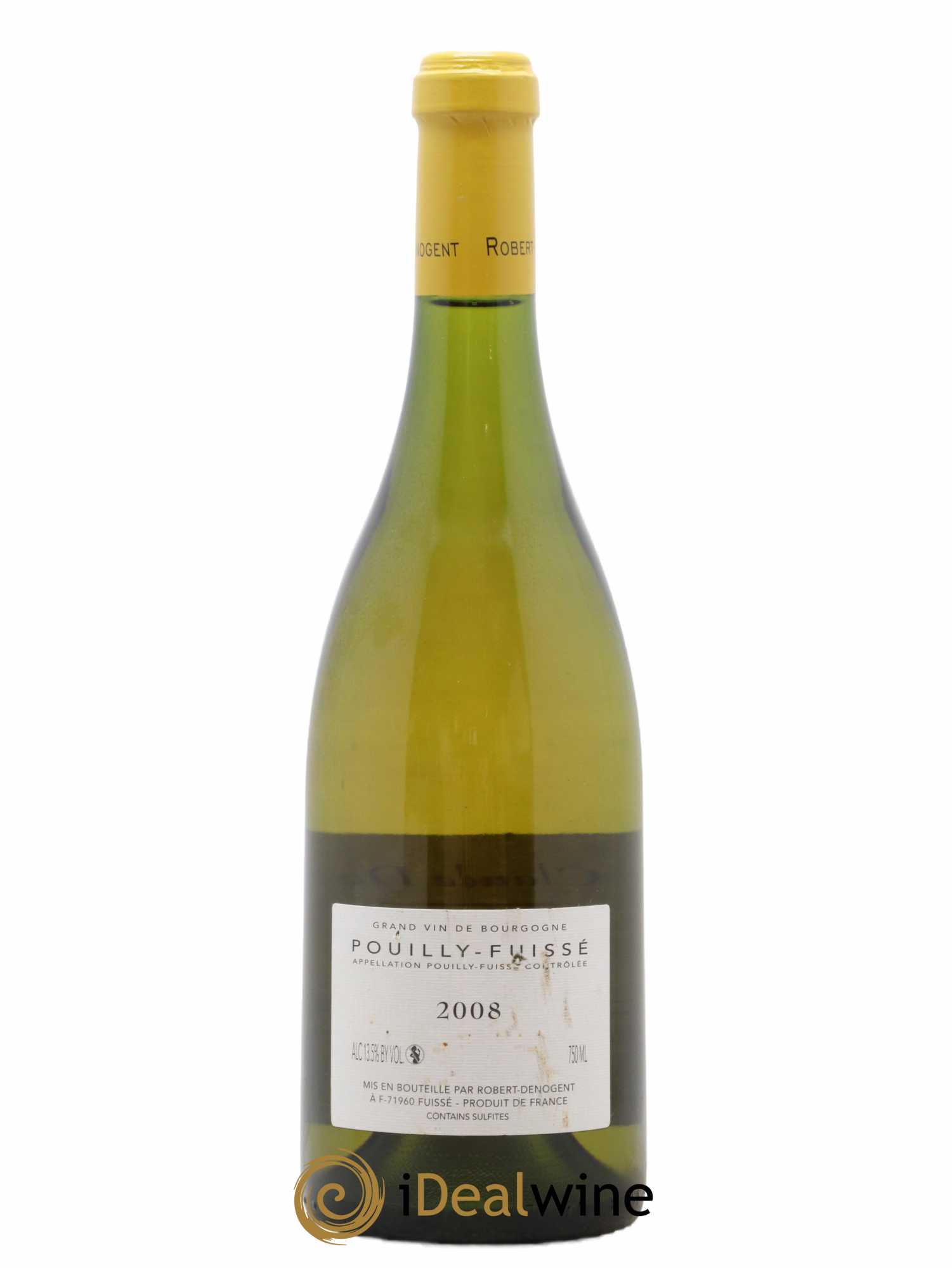 Pouilly-Fuissé Les Cras Vieilles Vignes Robert Denogent (Domaine) Cuvée Claude Denogent 2008 - Lot of 1 bottle - 1