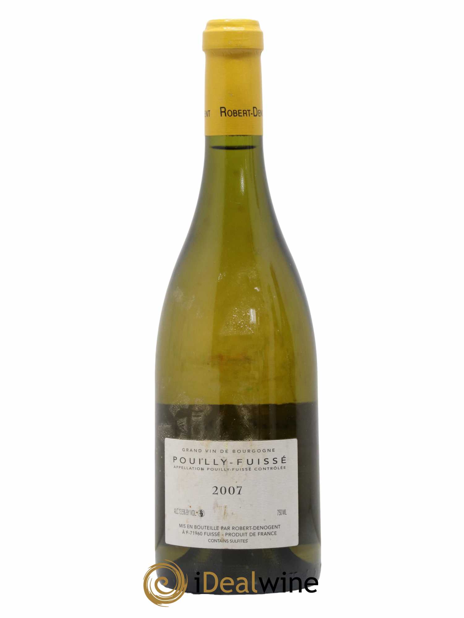 Pouilly-Fuissé Les Cras Vieilles Vignes Robert Denogent (Domaine) 2007 - Lot de 1 bouteille - 1