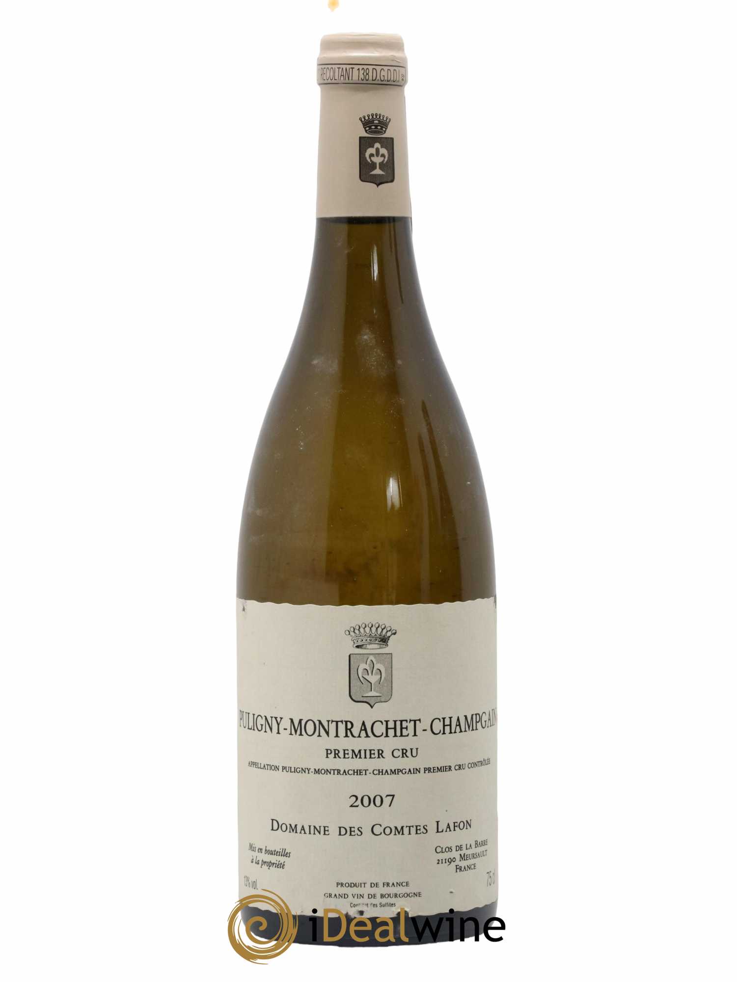 Puligny-Montrachet 1er Cru Champgain Comtes Lafon (Domaine des) 2007 - Lot de 1 bouteille - 0
