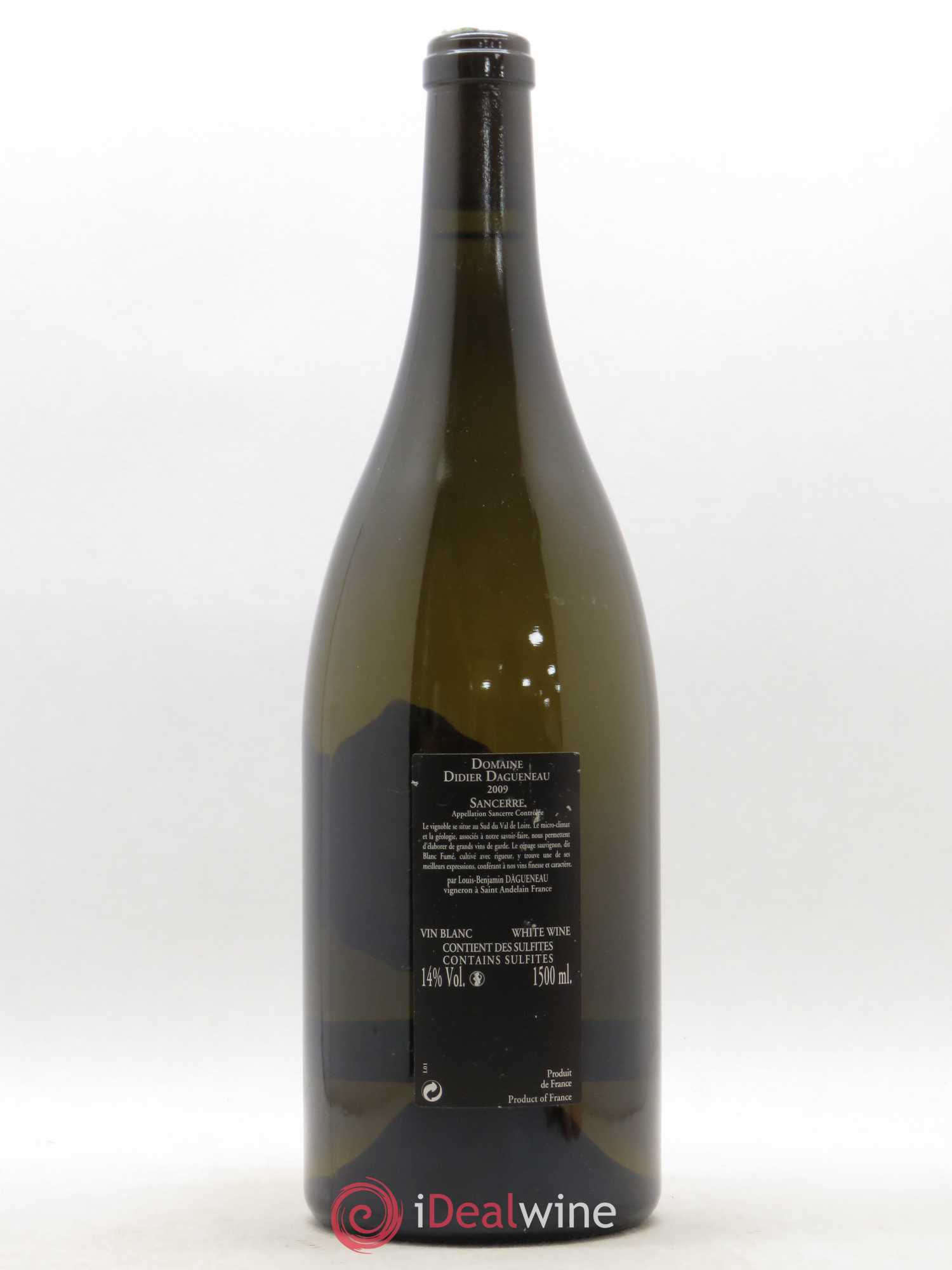 Vin de France (anciennement Pouilly-Fumé) Silex Dagueneau (Domaine Didier - Louis-Benjamin) 2009 - Posten von 1 Magnum - 1