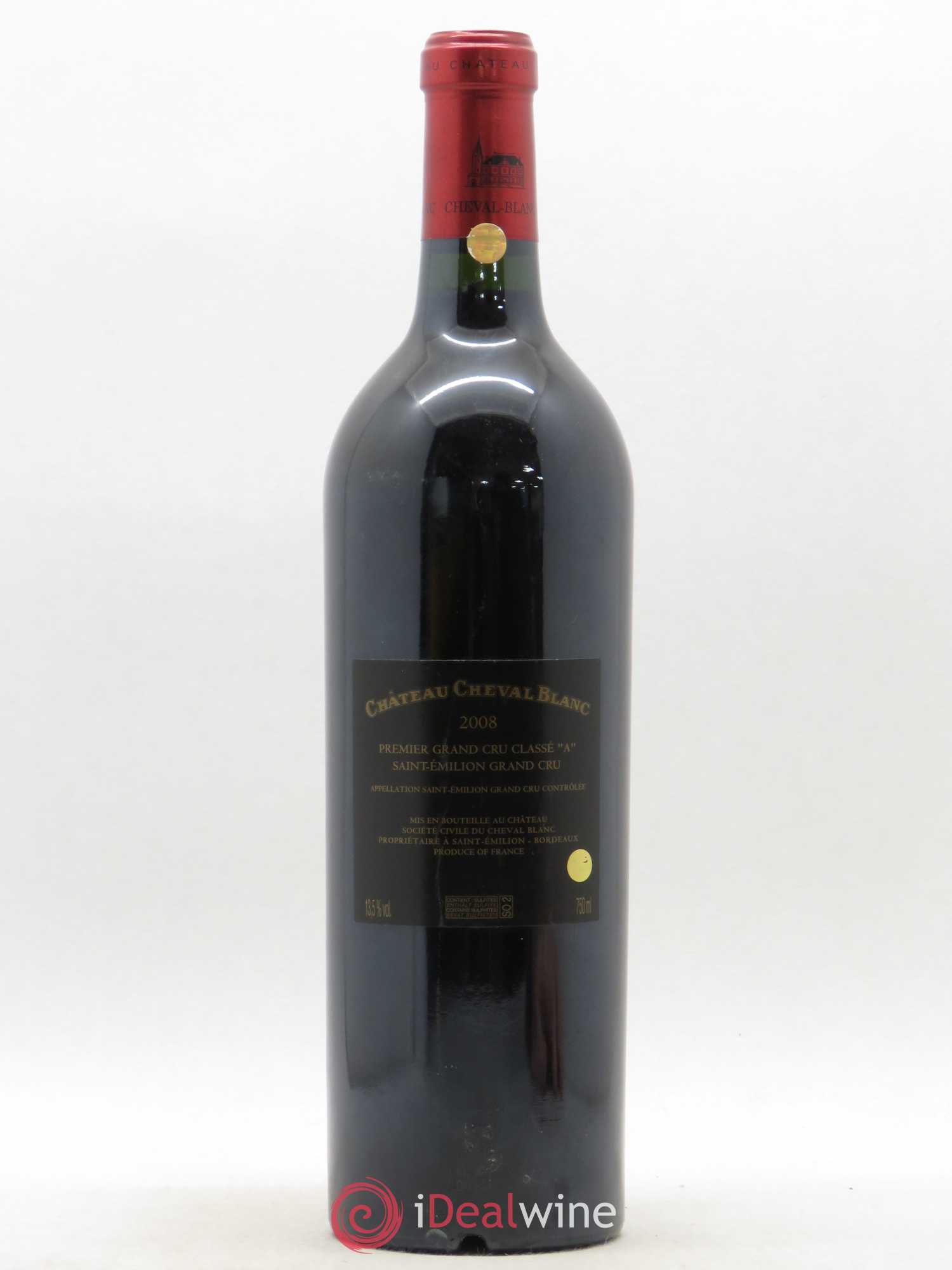 Château Cheval Blanc 1er Grand Cru Classé A 2008 - Lot de 1 bouteille - 1