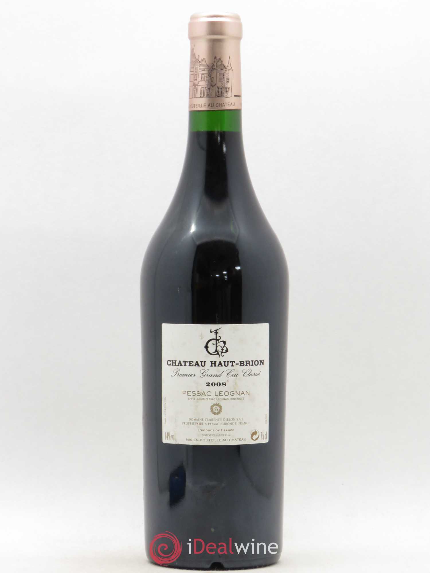 Château Haut Brion 1er Grand Cru Classé 2008 - Lot de 1 bouteille - 1