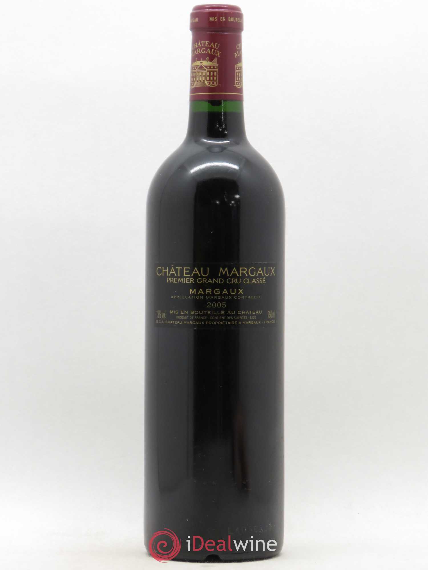 Château Margaux 1er Grand Cru Classé 2005 - Lot de 1 bouteille - 1
