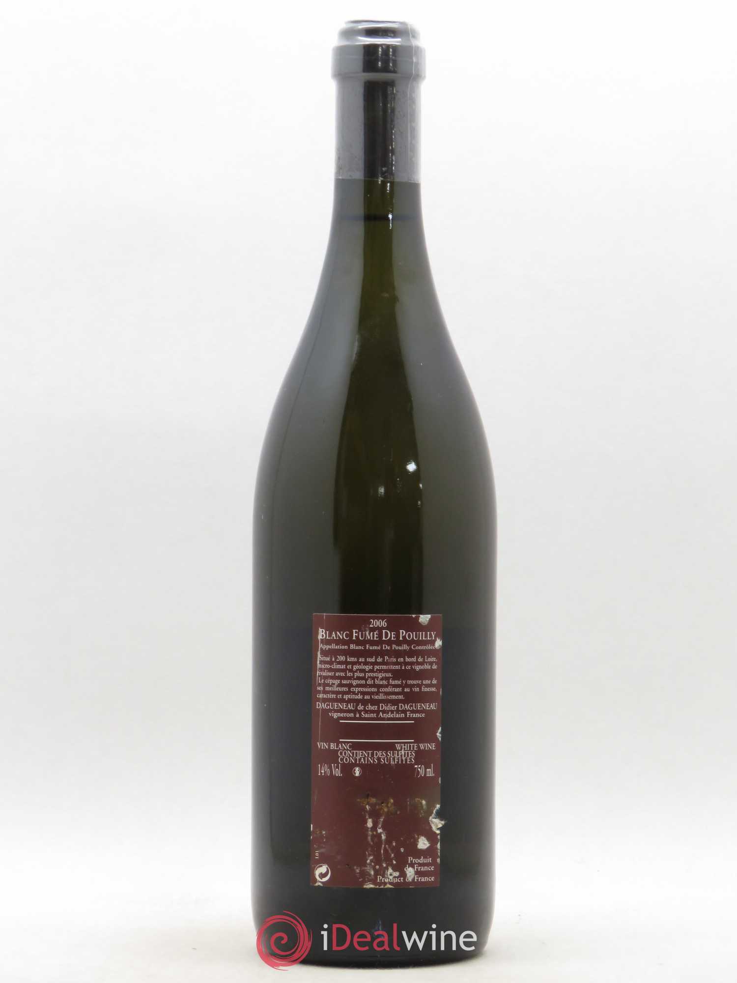 Vin de France (anciennement Pouilly-Fumé) Pur Sang Dagueneau (Domaine Didier - Louis-Benjamin) 2006 - Lot de 1 bouteille - 1