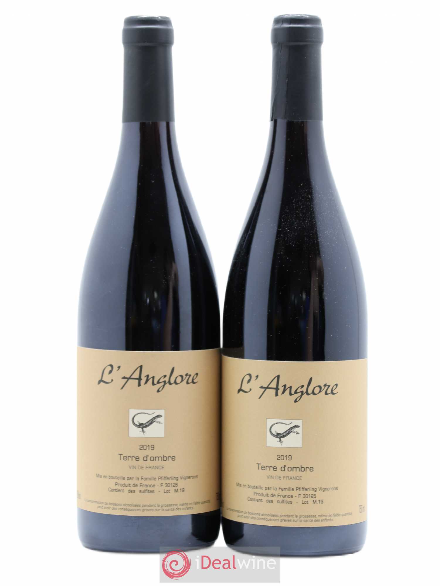 Vin de France Terre d'Ombre L'Anglore 2019 - Lot de 2 bouteilles - 0