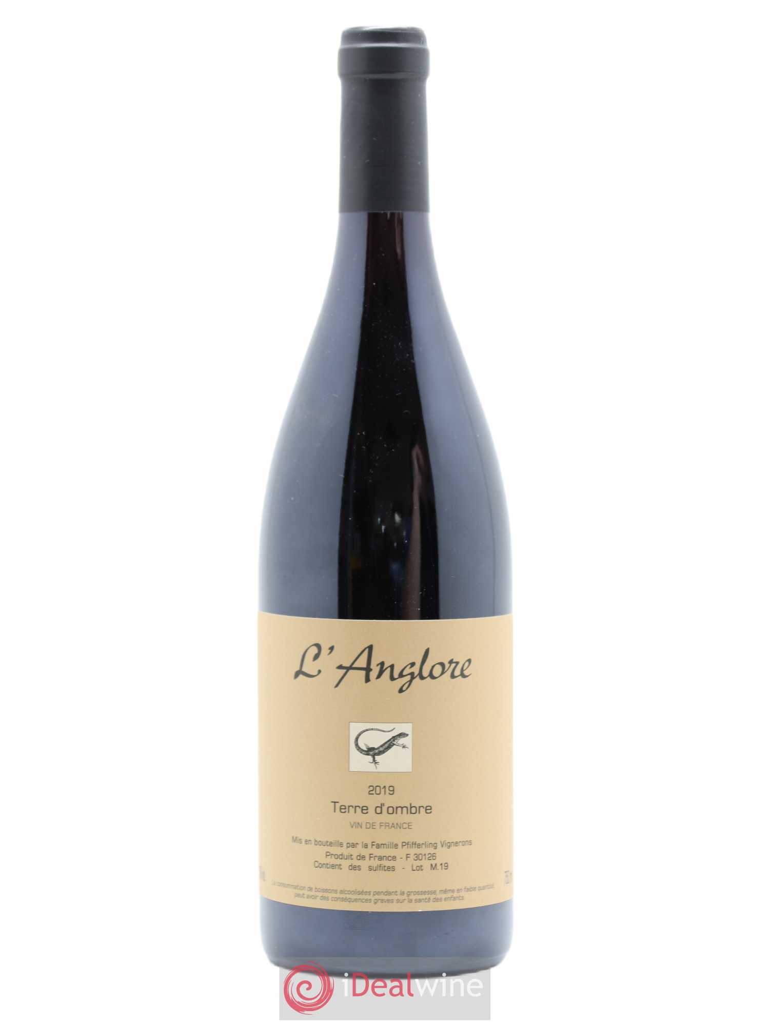 Vin de France Terre d'Ombre L'Anglore 2019 - Lot de 1 bouteille - 0