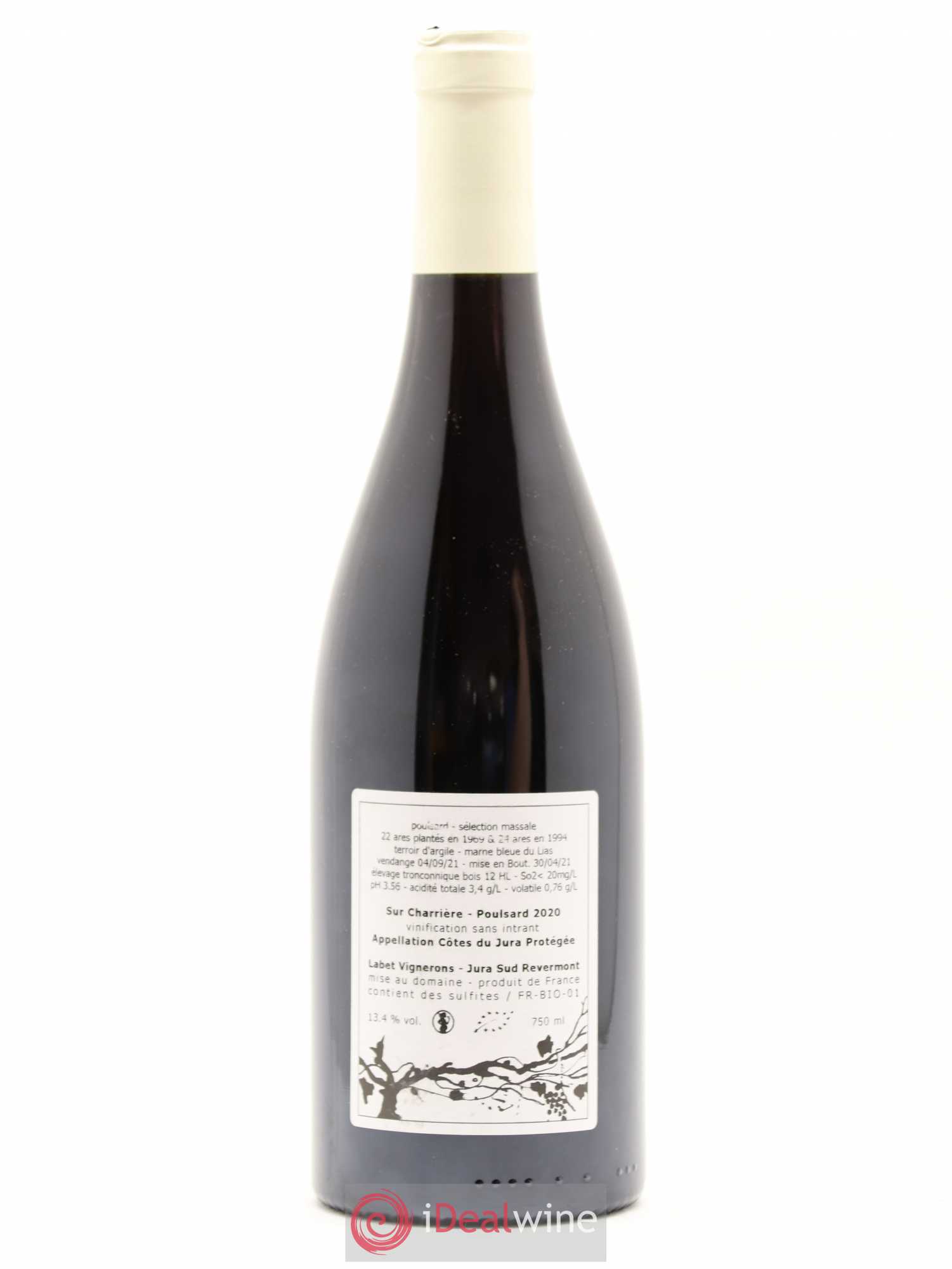 Côtes du Jura Poulsard Sur Charrière Romain - Julien - Charline Labet 2020 - Lot de 1 bouteille - 1