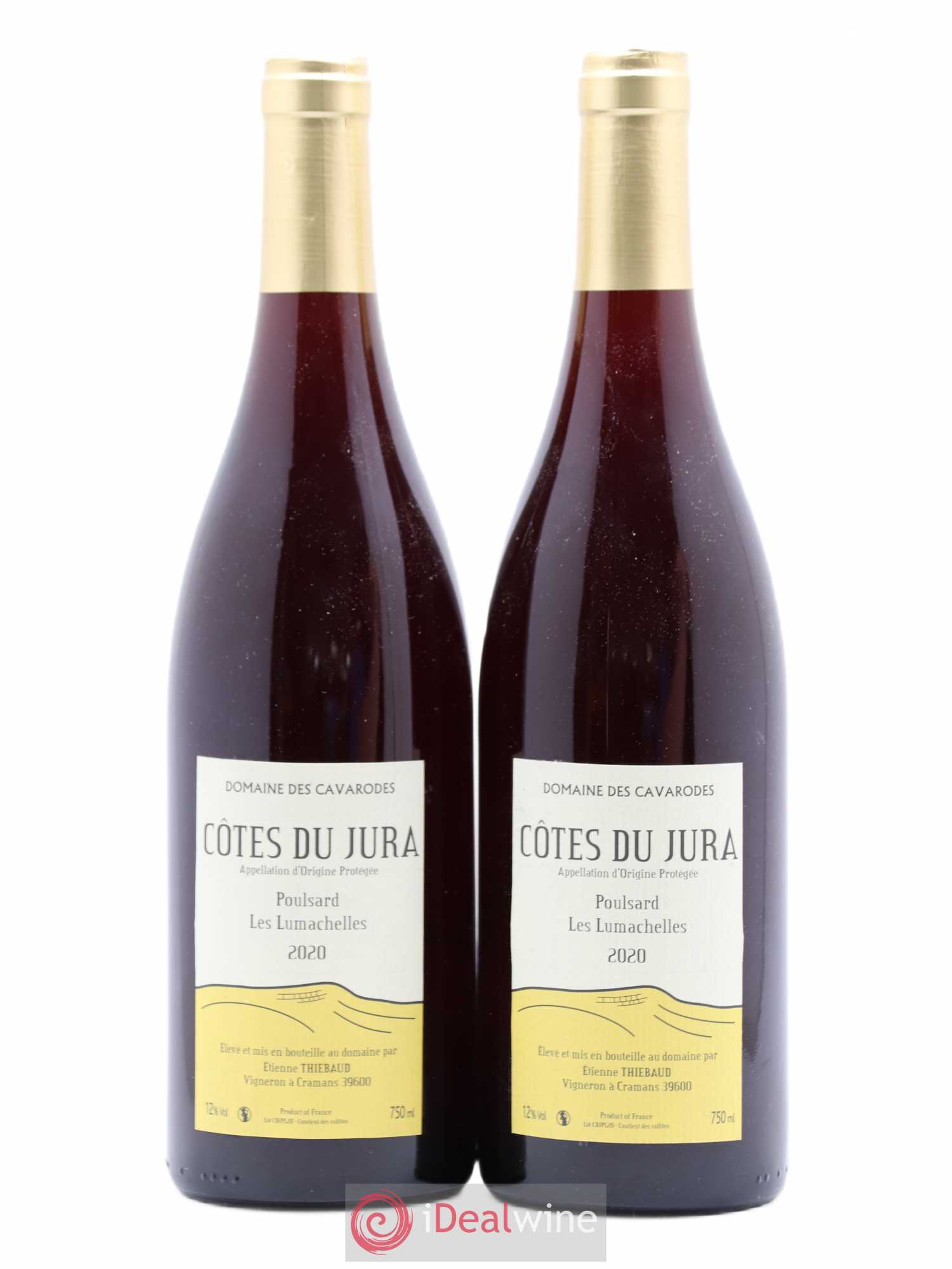 Côtes du Jura Poulsard Les Lumachelles Cavarodes (Domaine des) - Etienne Thiébaud 2020 - Lot de 2 bouteilles - 0
