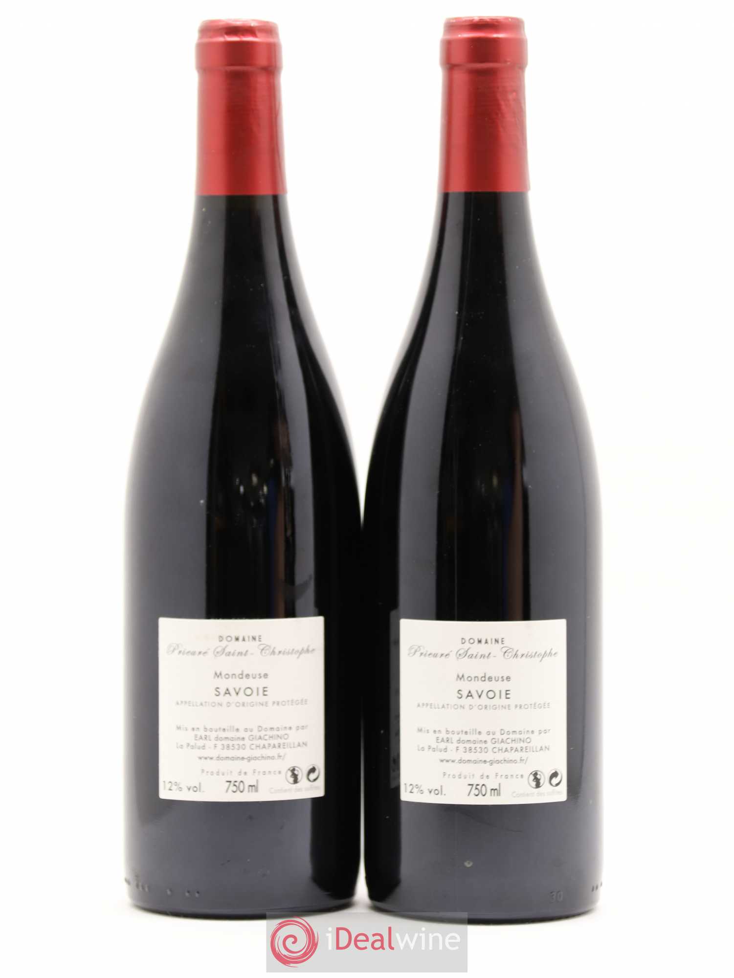 Vin de Savoie Mondeuse Prieuré St Christophe 2015 - Posten von 2 Flaschen - 1