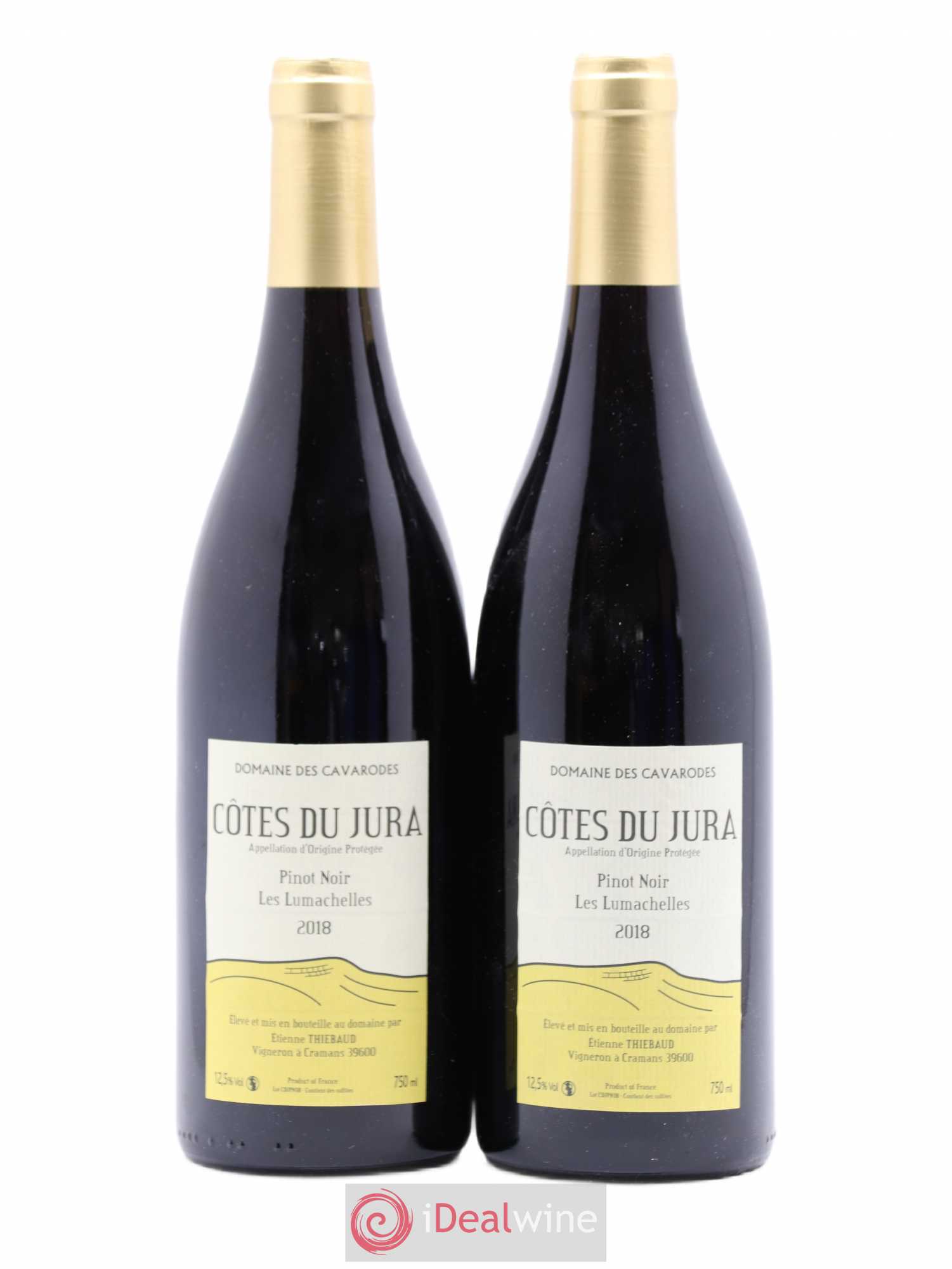 Côtes du Jura Pinot Noir Les Lumachelles Domaine des Cavarodes 2018 - Posten von 2 Flaschen - 0