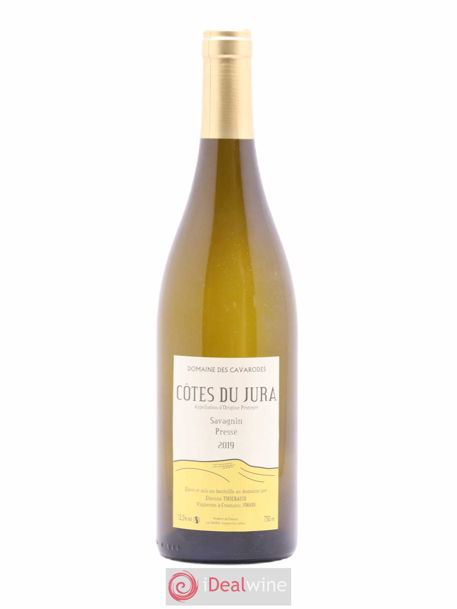 Côtes du Jura Savagnin pressé Cavarodes (Domaine des) - Etienne Thiébaud 2019 - Lot de 1 bouteille - 0