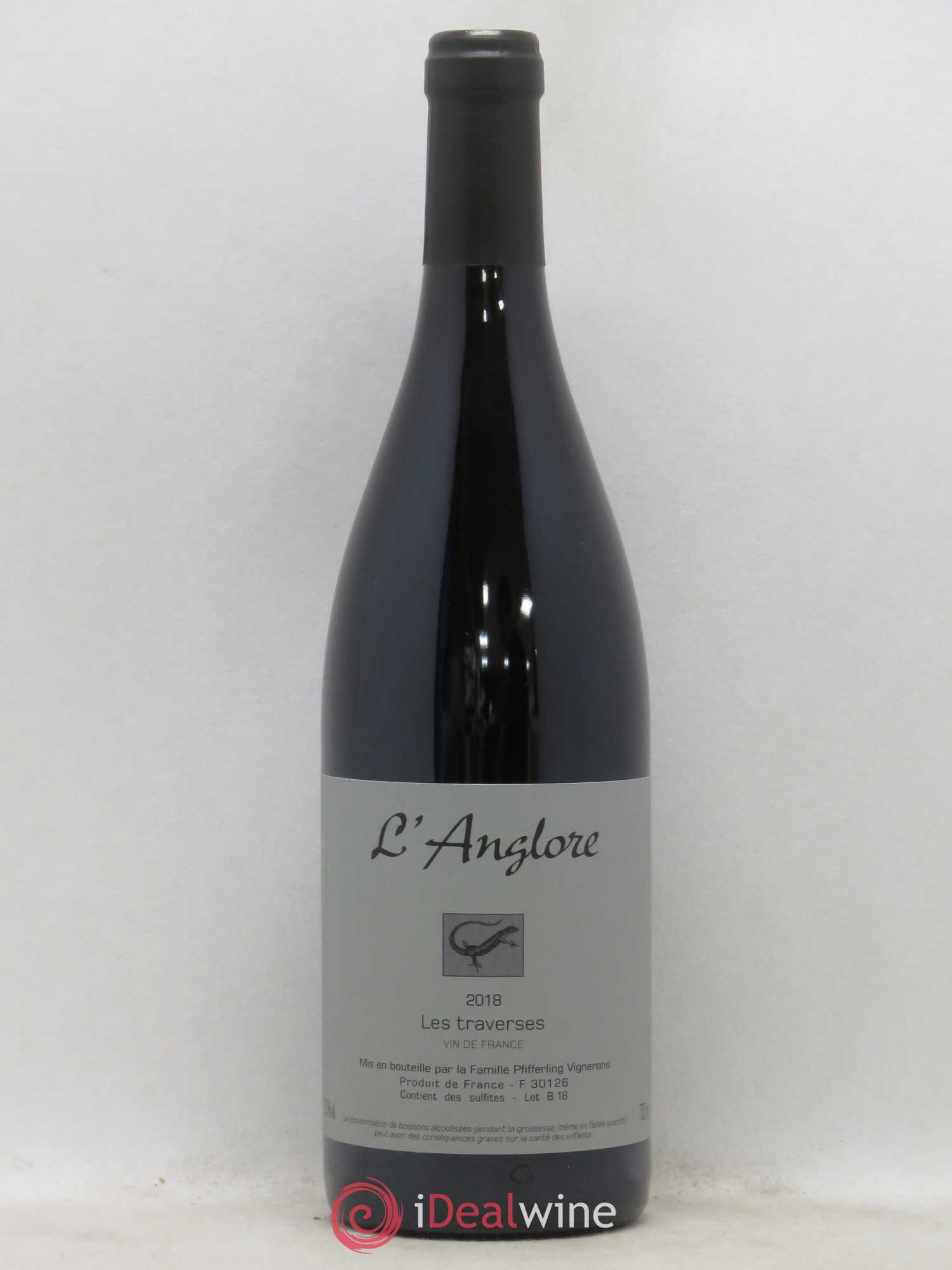 Vin de France Les Traverses L'Anglore 2018 - Lot de 1 bouteille - 0