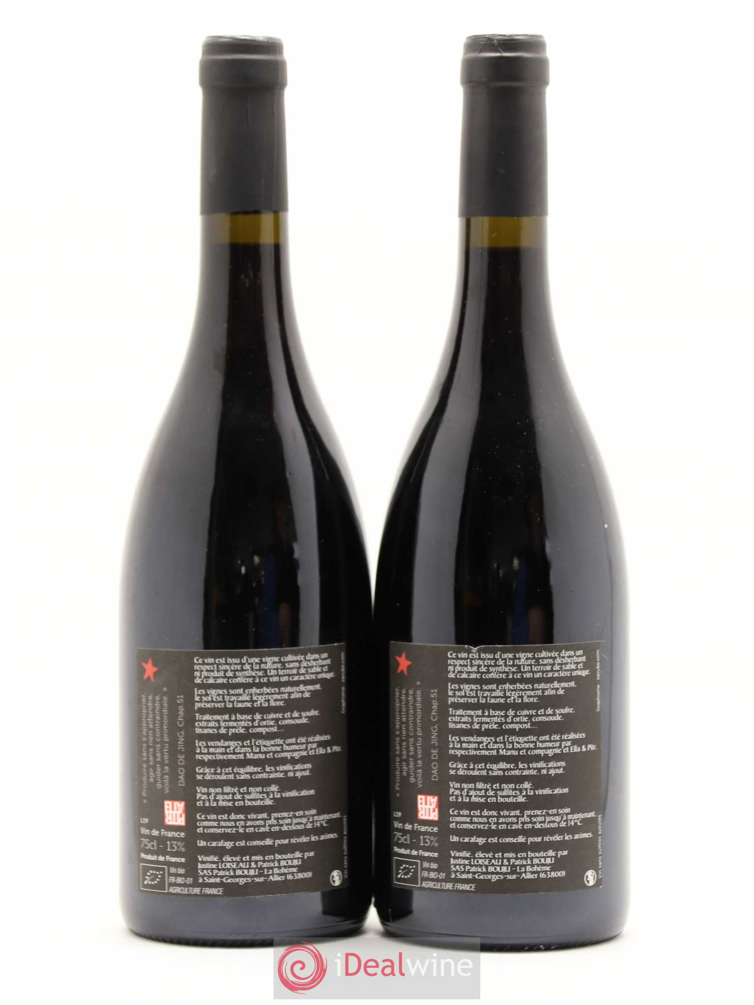 Vin de France Cailloux Patrick Bouju - La Bohème 2019 - Lot de 2 bouteilles - 1