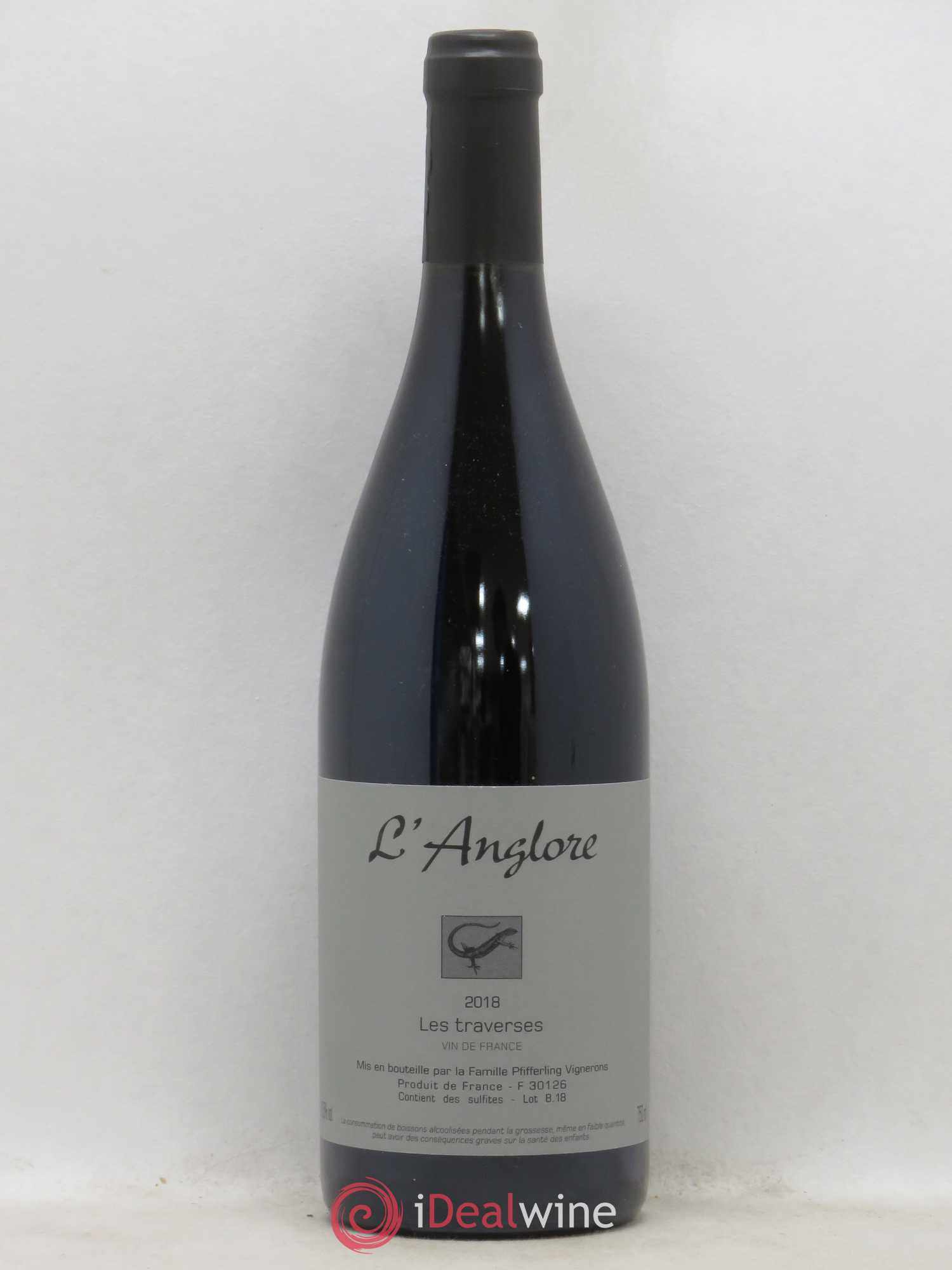 Vin de France Les Traverses L'Anglore 2018 - Lot de 1 bouteille - 0