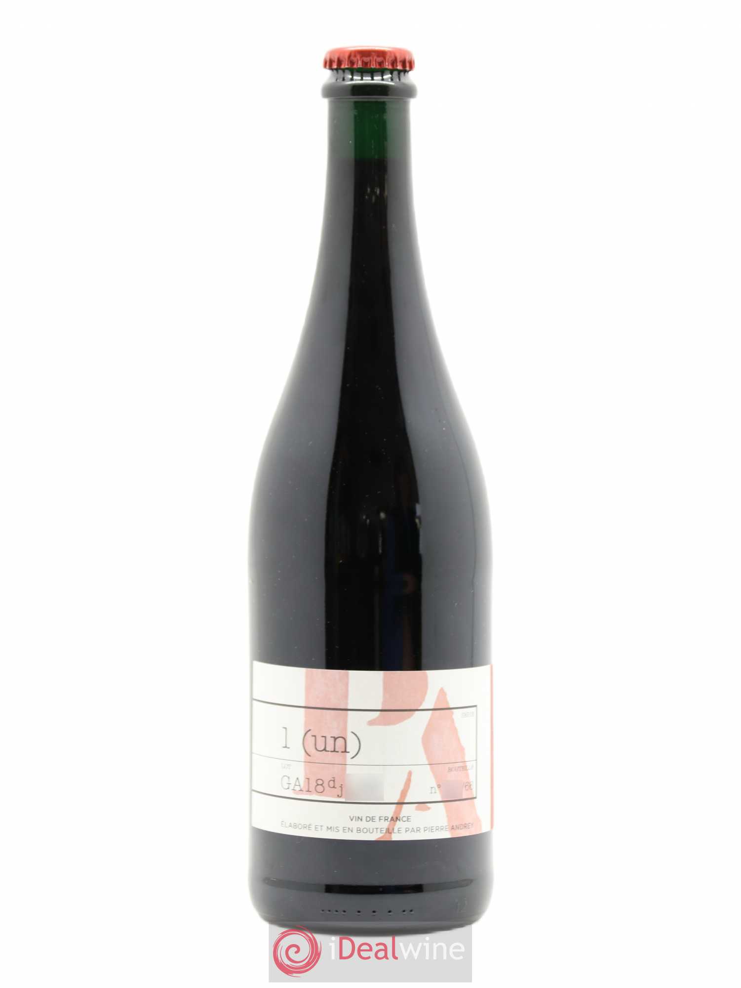 Vin de France 1(un) Pierre Andrey 2018 - Lot de 1 bouteille - 0