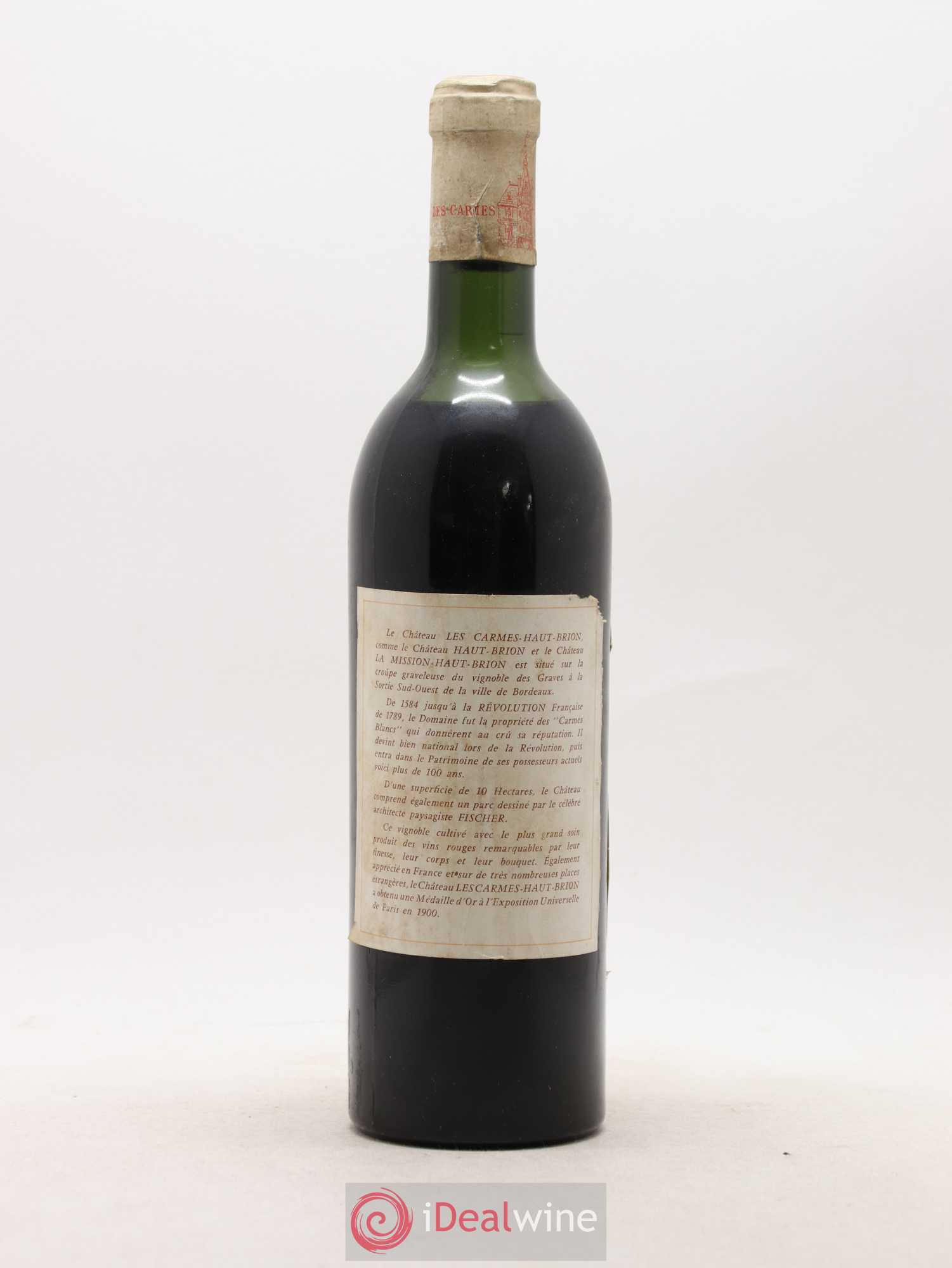 Château Les Carmes Haut-Brion 1961 - Lot de 1 bouteille - 1