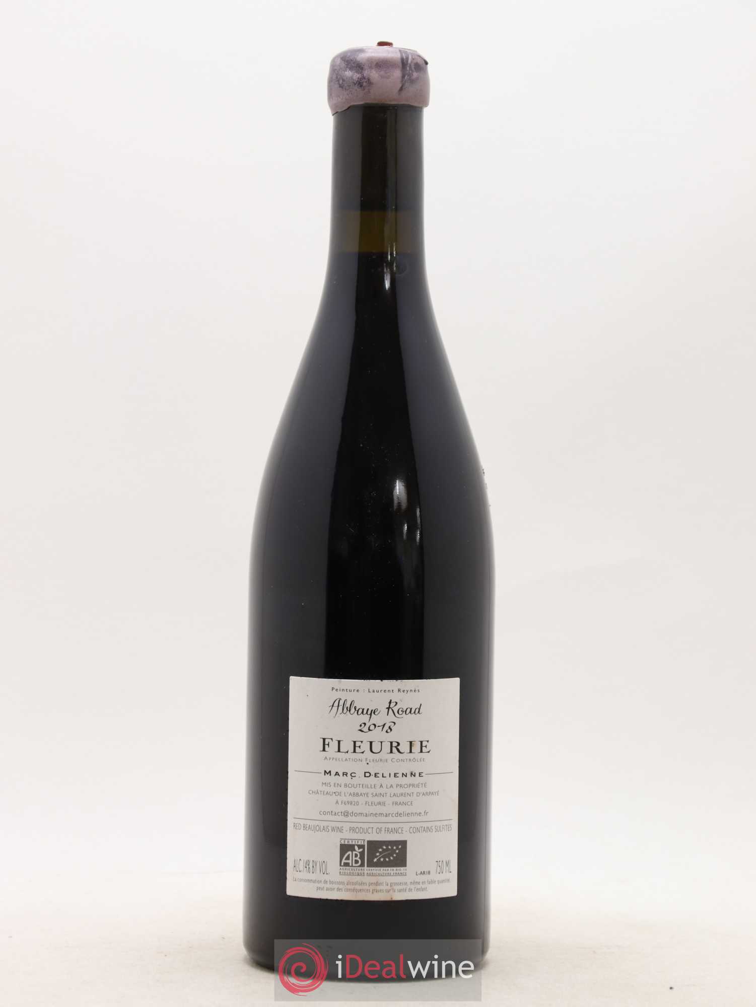 Fleurie Abbaye Road Marc Delienne (sans prix de réserve) 2018 - Lot de 1 bouteille - 1