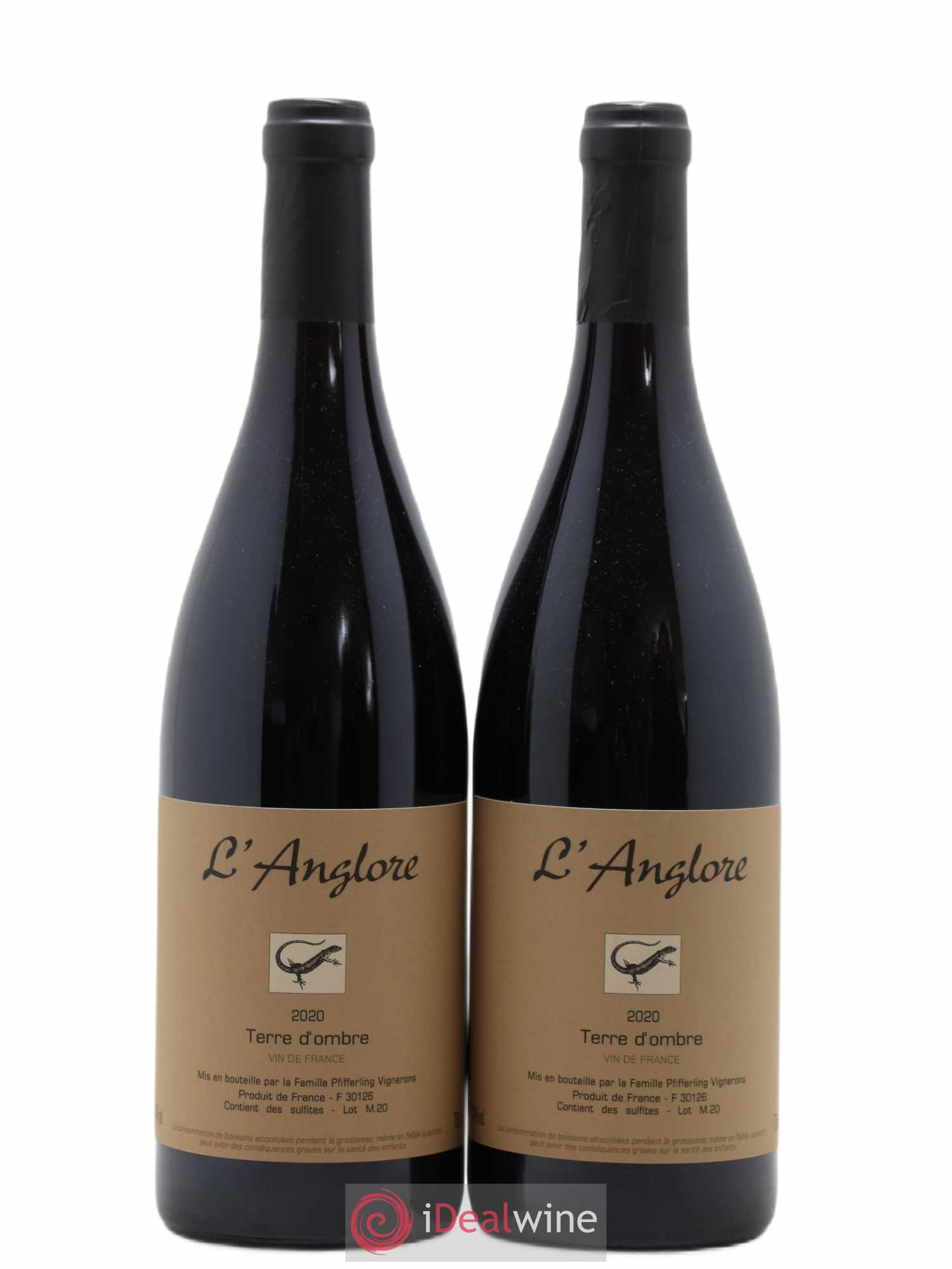 Vin de France Terre d'Ombre L'Anglore 2020 - Lot de 2 bouteilles - 0