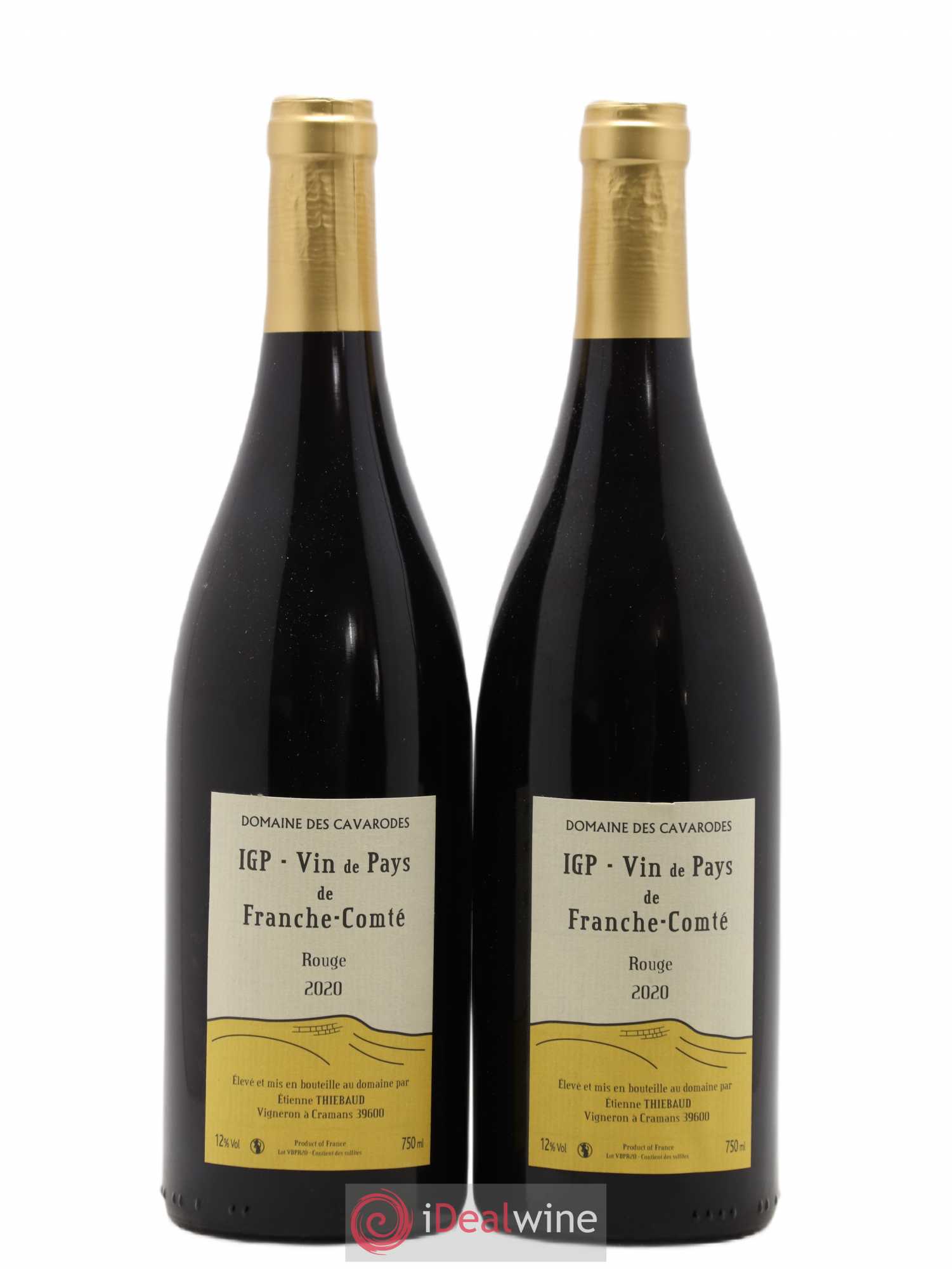 Vin de France IGP Franche Comté Domaine des Cavarodes 2020 - Posten von 2 Flaschen - 0