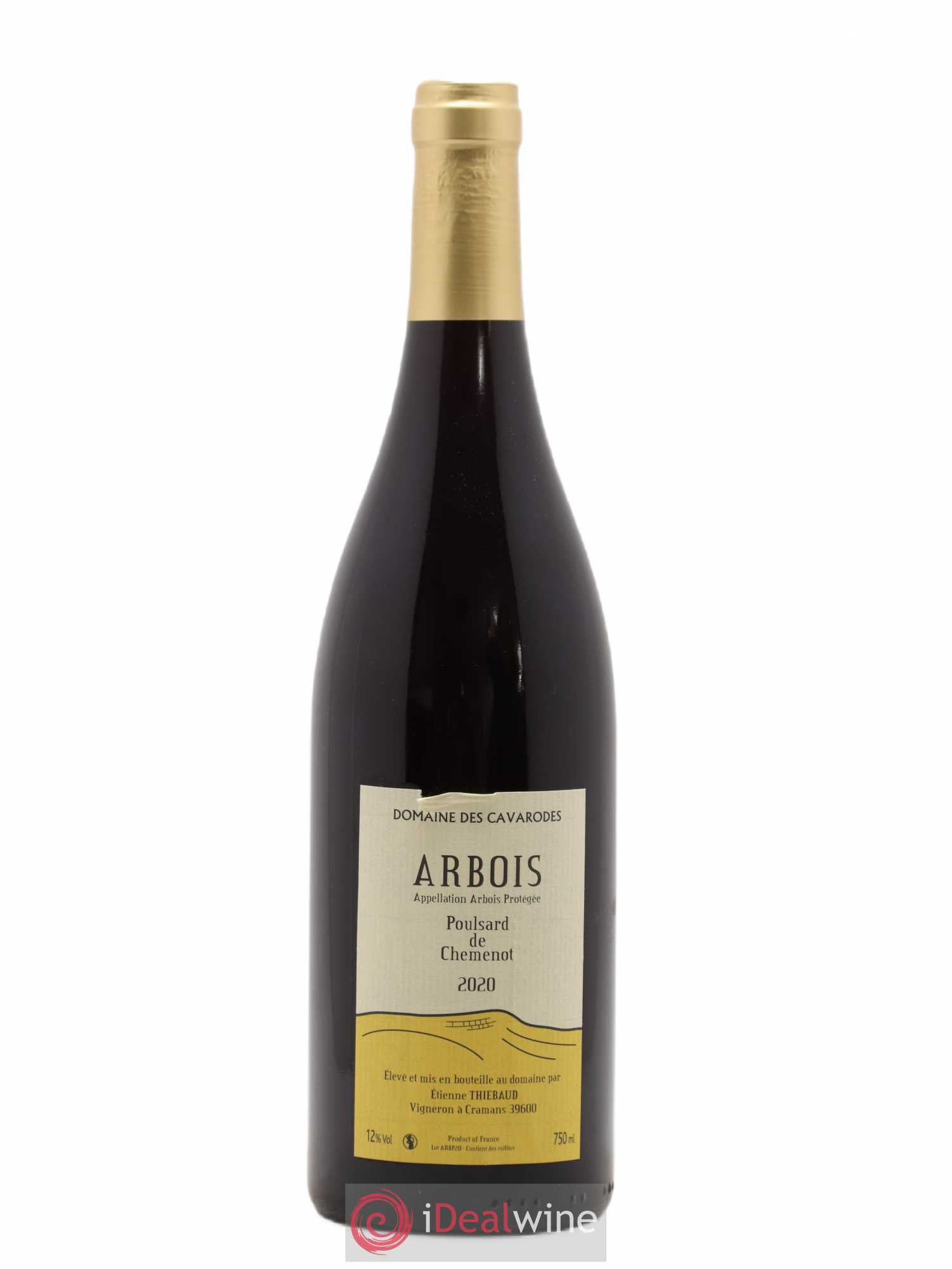 Arbois Poulsard de Chemenot Cavarodes (Domaine des) - Etienne Thiébaud 2020 - Lot de 1 bouteille - 0
