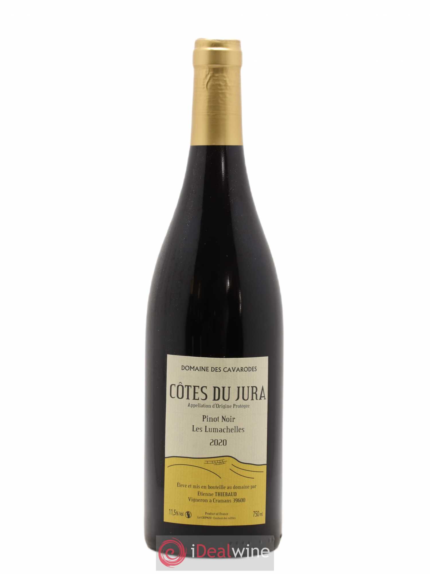 Côtes du Jura Pinot Noir Les Lumachelles Cavarodes 2020 - Posten von 1 Flasche - 0
