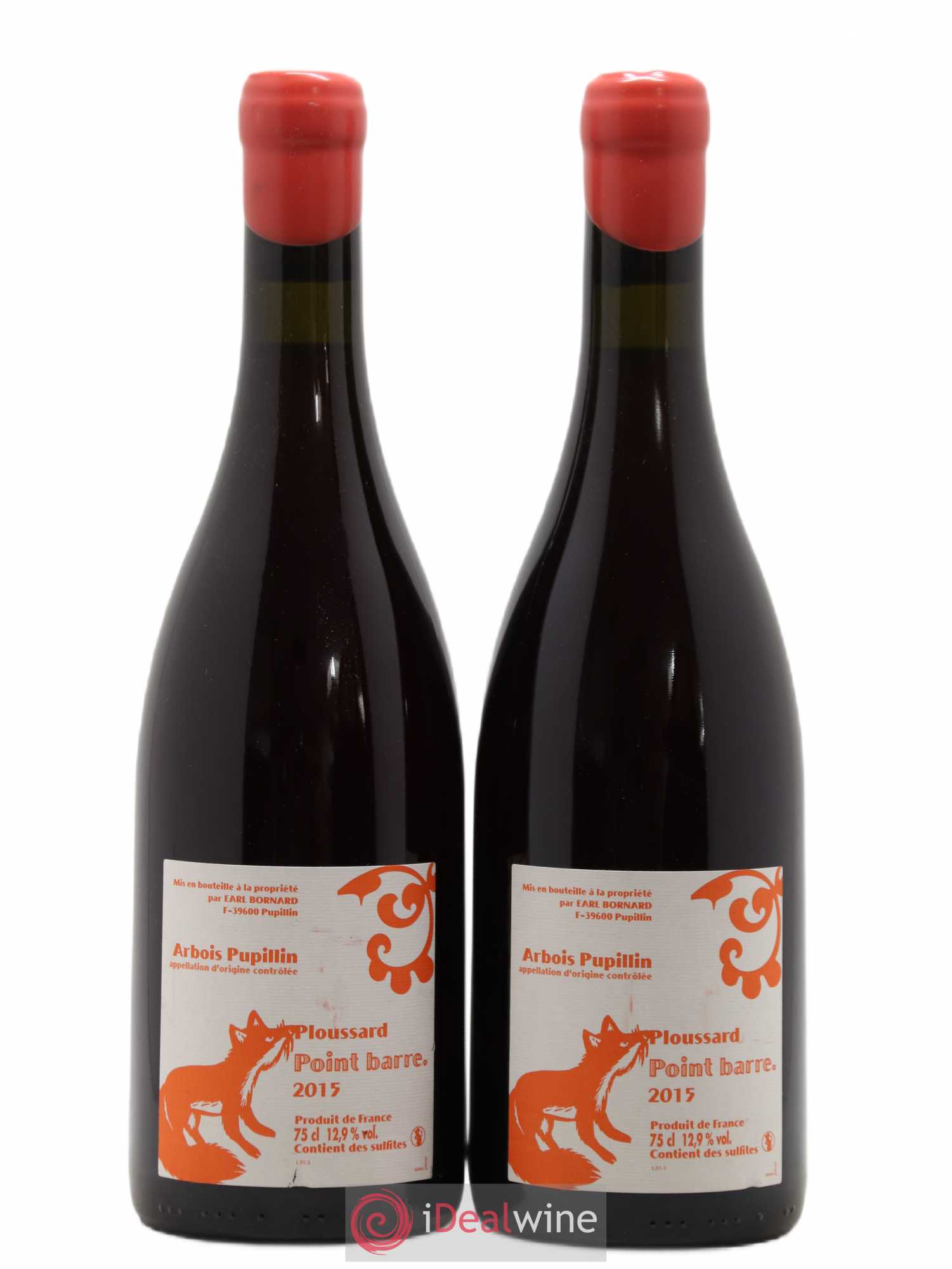 Arbois-Pupillin Ploussard Point Barre Bornard 2015 - Lot de 2 bouteilles - 0
