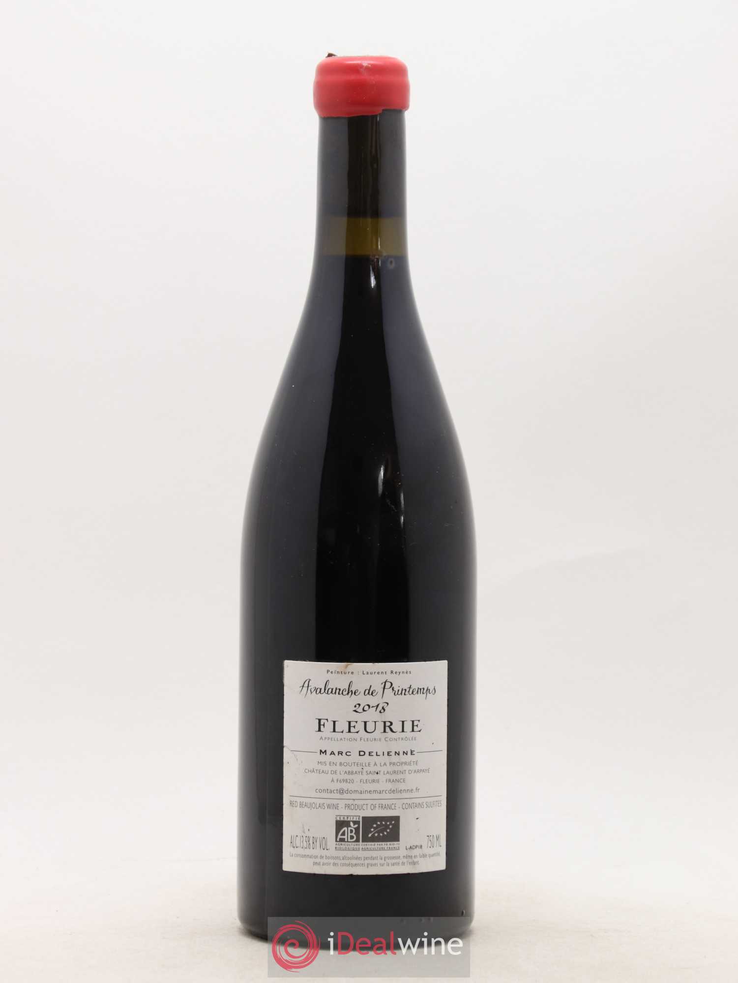 Fleurie Avalanche de Printemps Marc Delienne  (sans prix de réserve) 2018 - Lot de 1 bouteille - 1