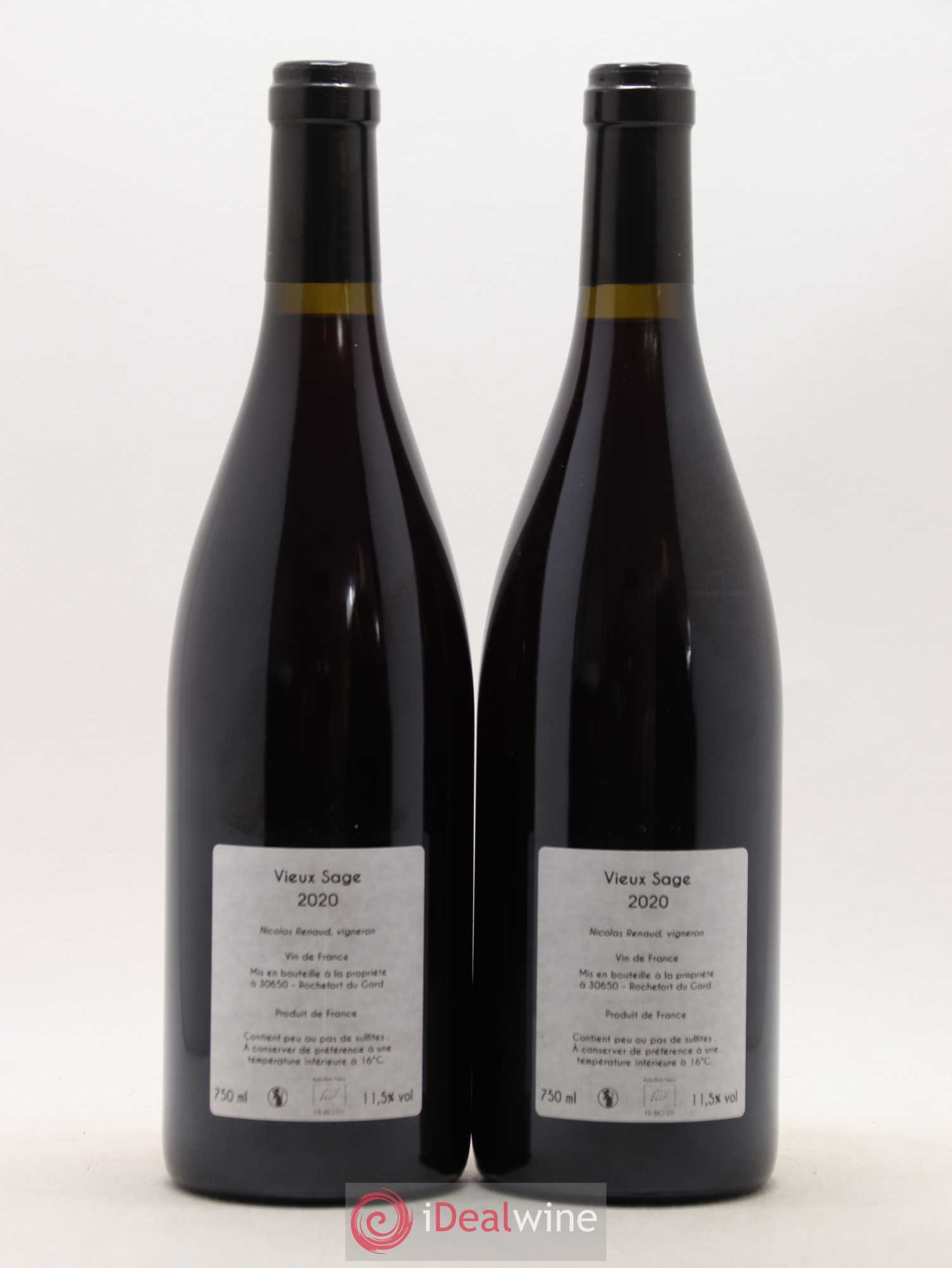 Vin de France Vieux Sage Clos des Grillons 2020 - Posten von 2 Flaschen - 1