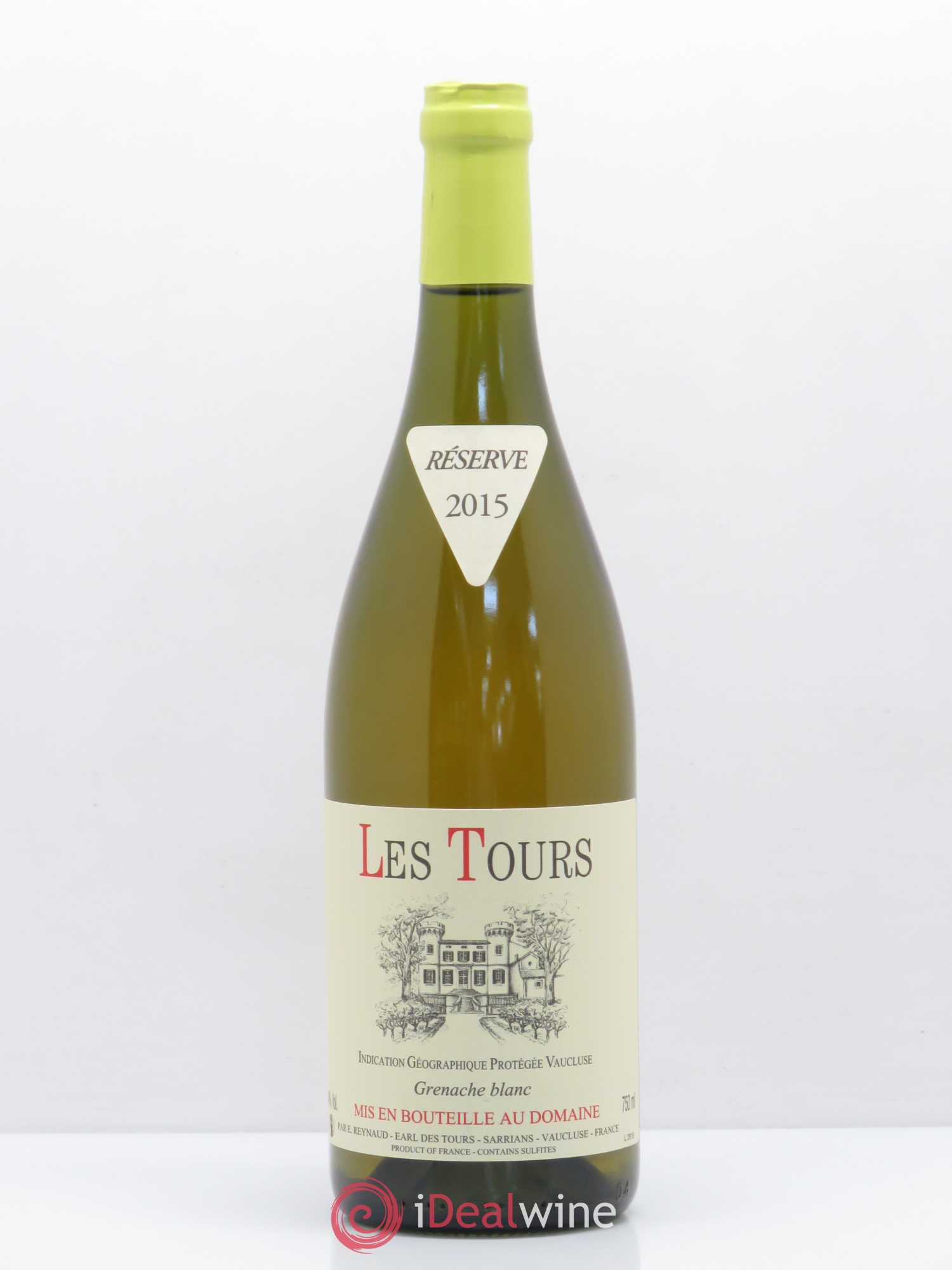 Vaucluse (Vin de Pays de Vaucluse) Les Tours Grenache Blanc Emmanuel Reynaud 2015 - Lot de 1 bouteille - 0
