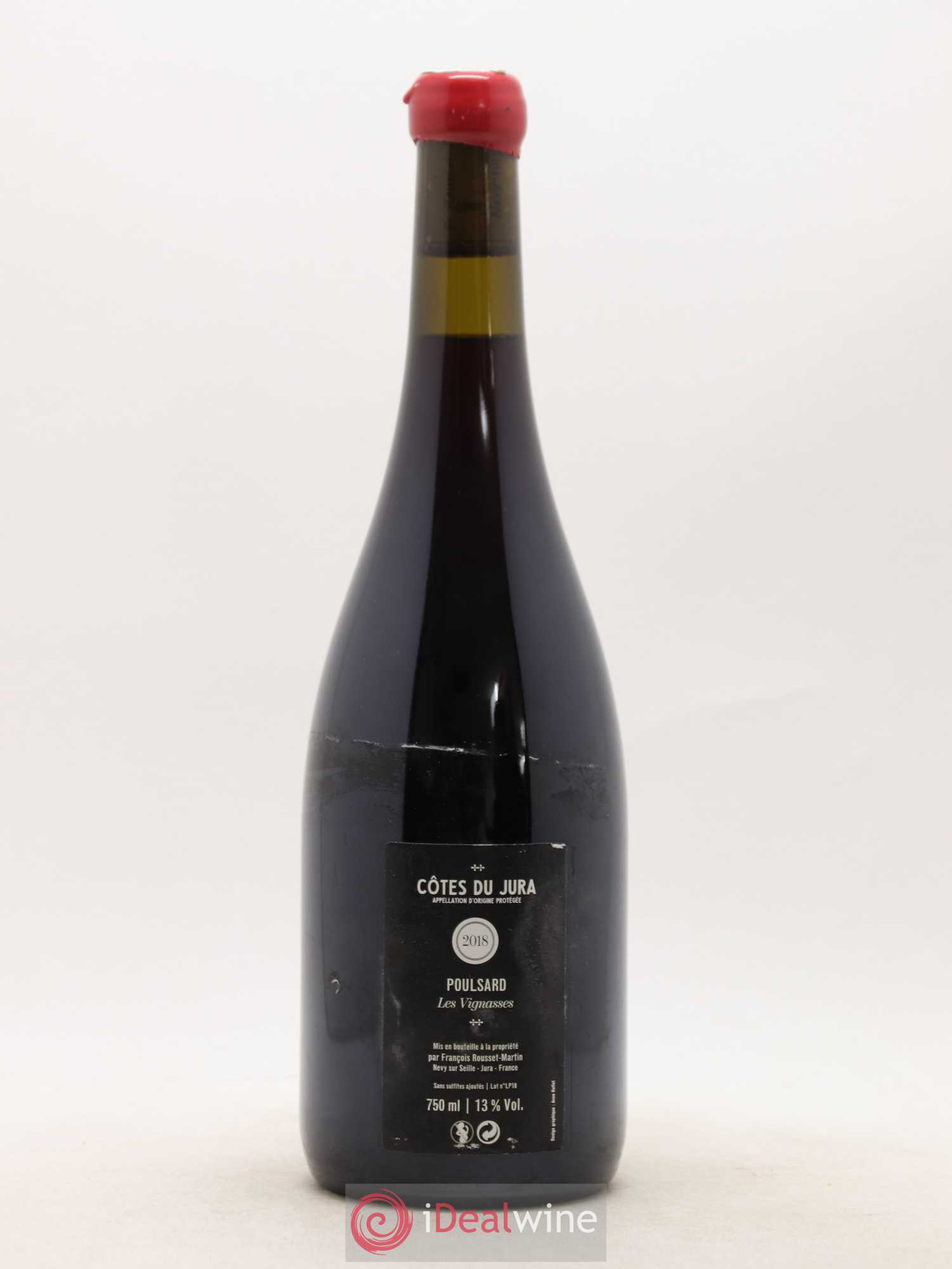 Côtes du Jura Les Vignasses Poulsard François Rousset Martin 2018 - Lot de 1 bouteille - 1