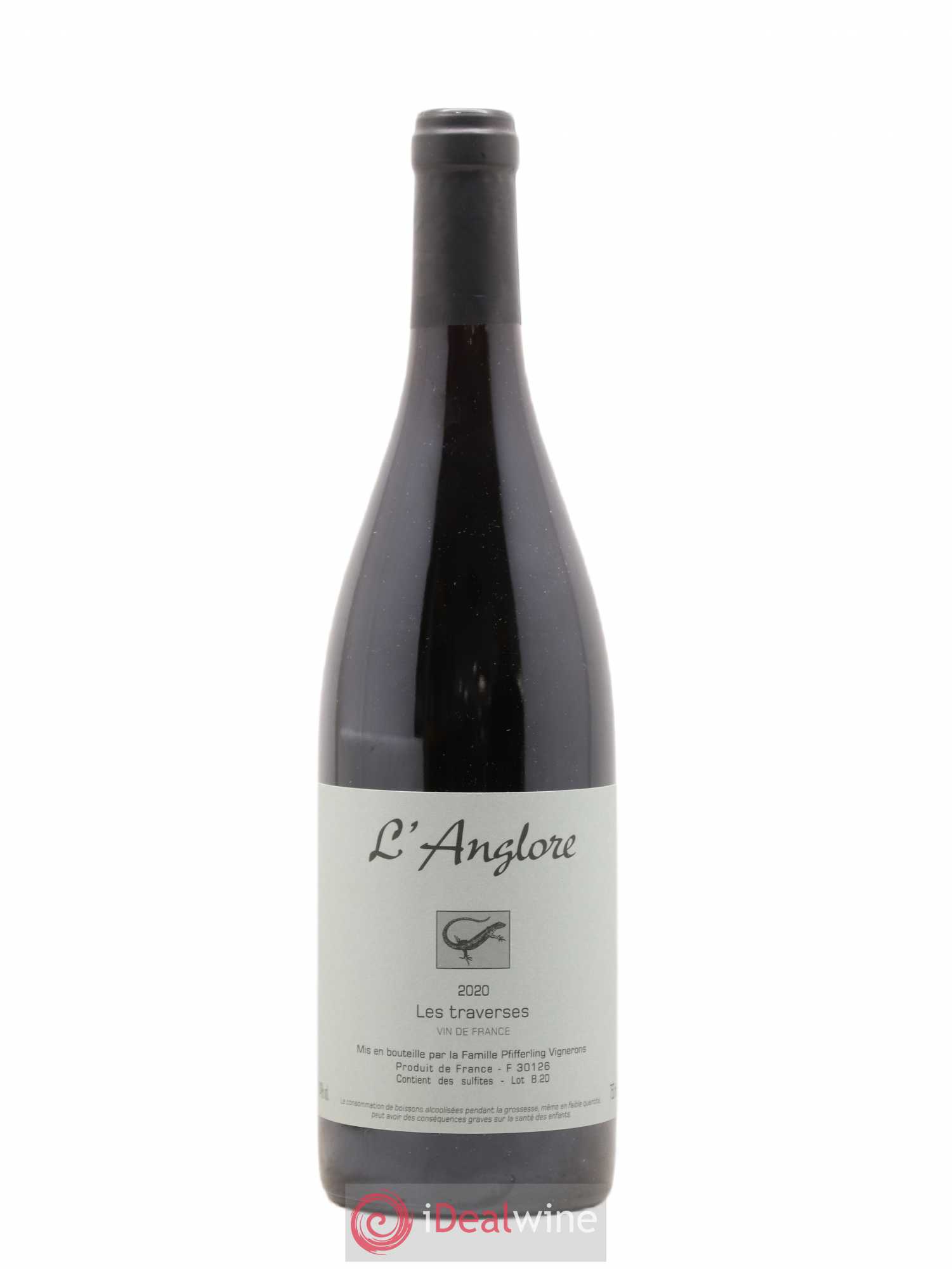 Vin de France Les Traverses L'Anglore 2020 - Lot de 1 bouteille - 0