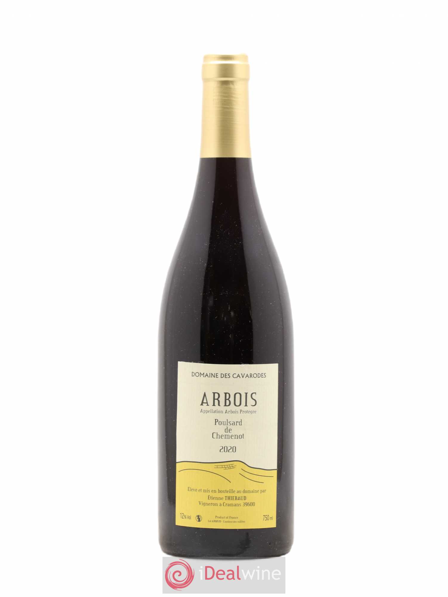 Arbois Poulsard de Chemenot Cavarodes (Domaine des) - Etienne Thiébaud 2020 - Lot de 1 bouteille - 0