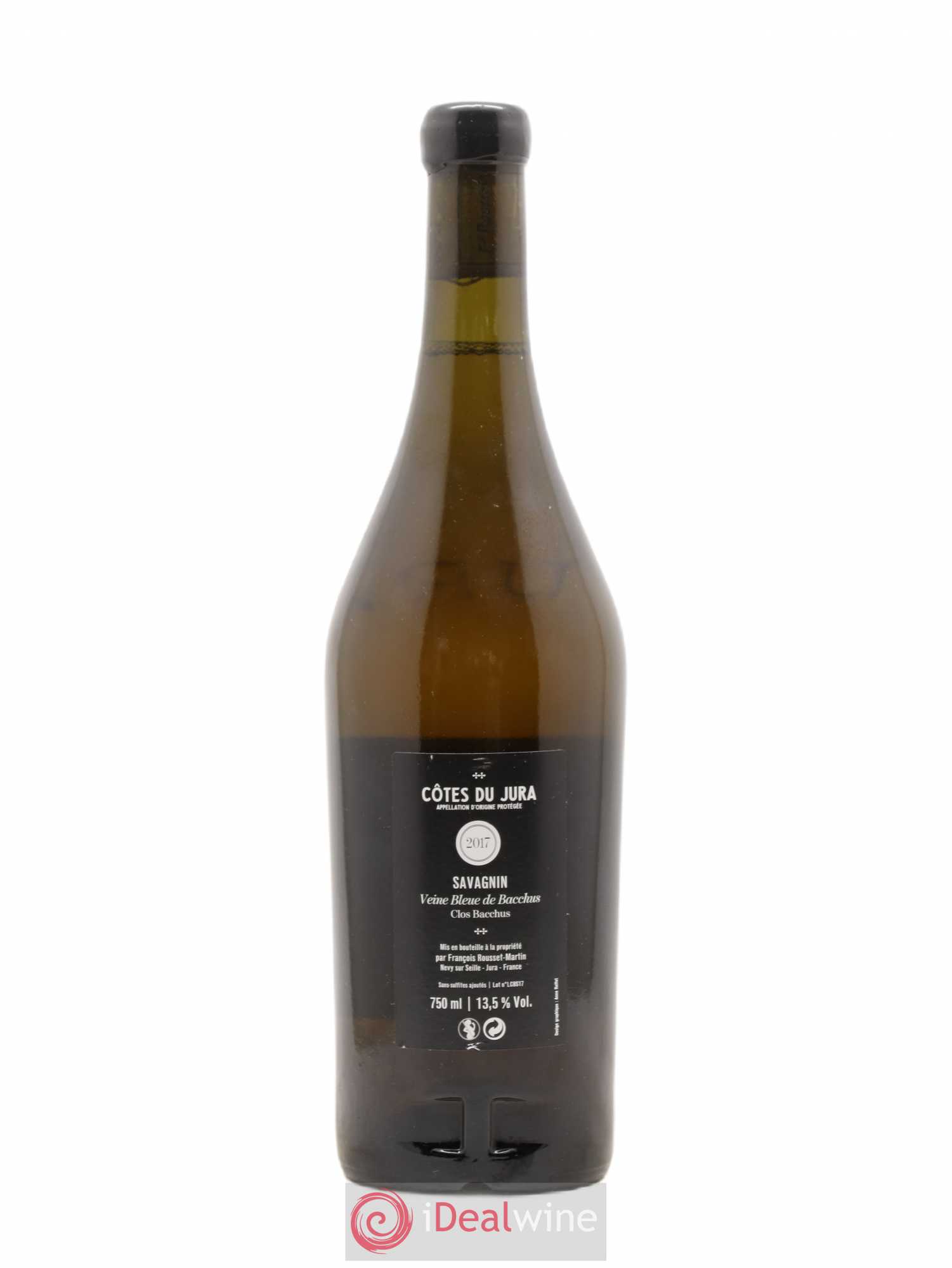 Côtes du Jura La Veine Bleue de Bacchus François Rousset Martin 2017 - Lot de 1 bouteille - 1