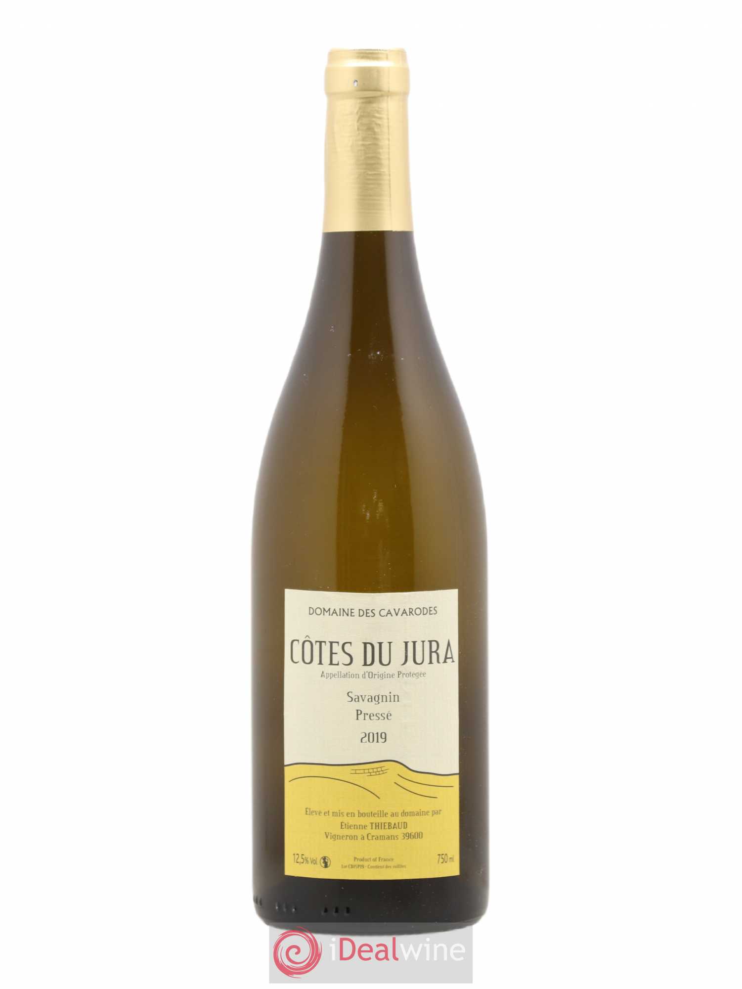Côtes du Jura Savagnin pressé Cavarodes (Domaine des) - Etienne Thiébaud 2019 - Lot de 1 bouteille - 0