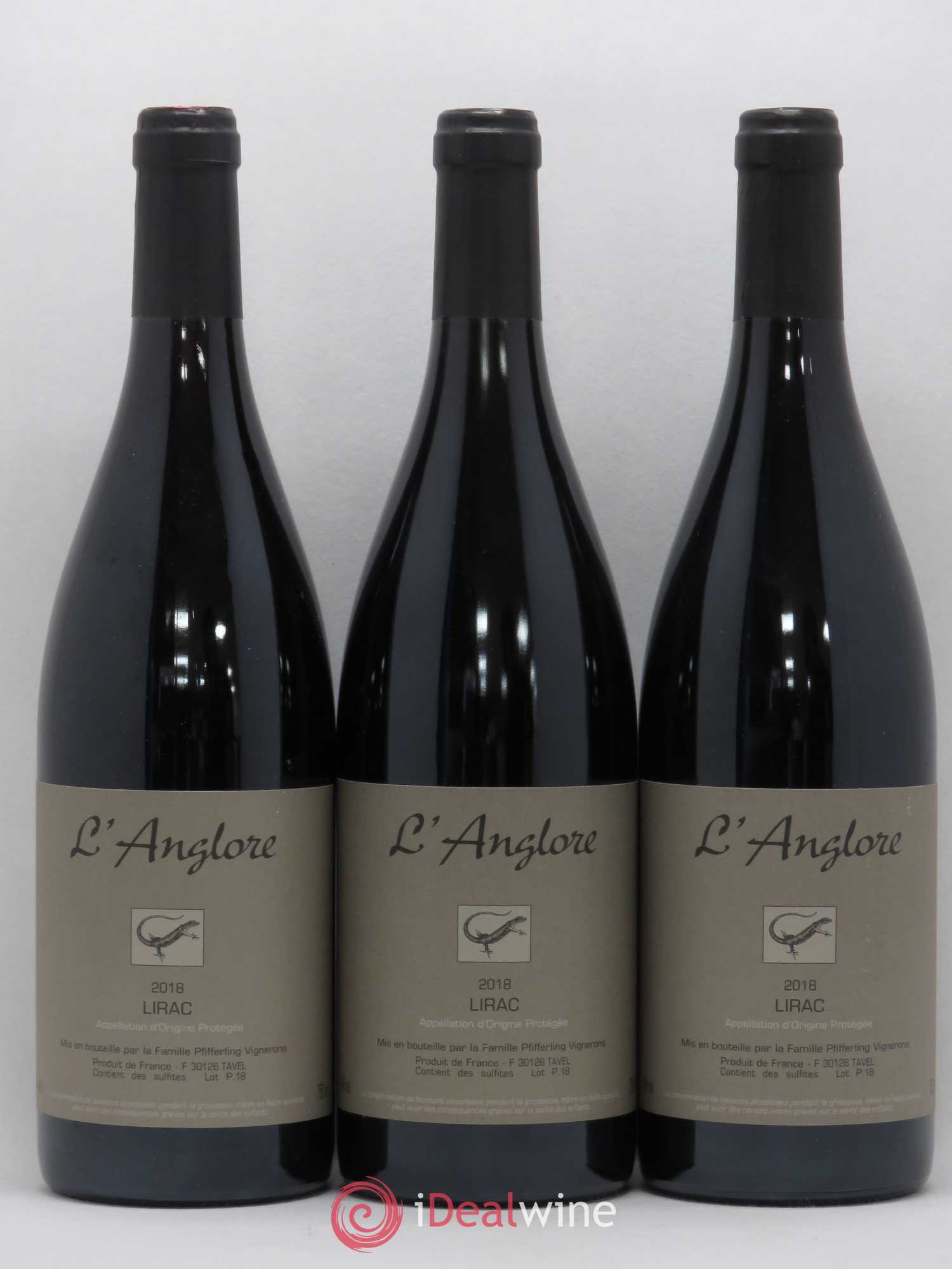 Lirac L'Anglore 2018 - Lot de 3 bouteilles - 0