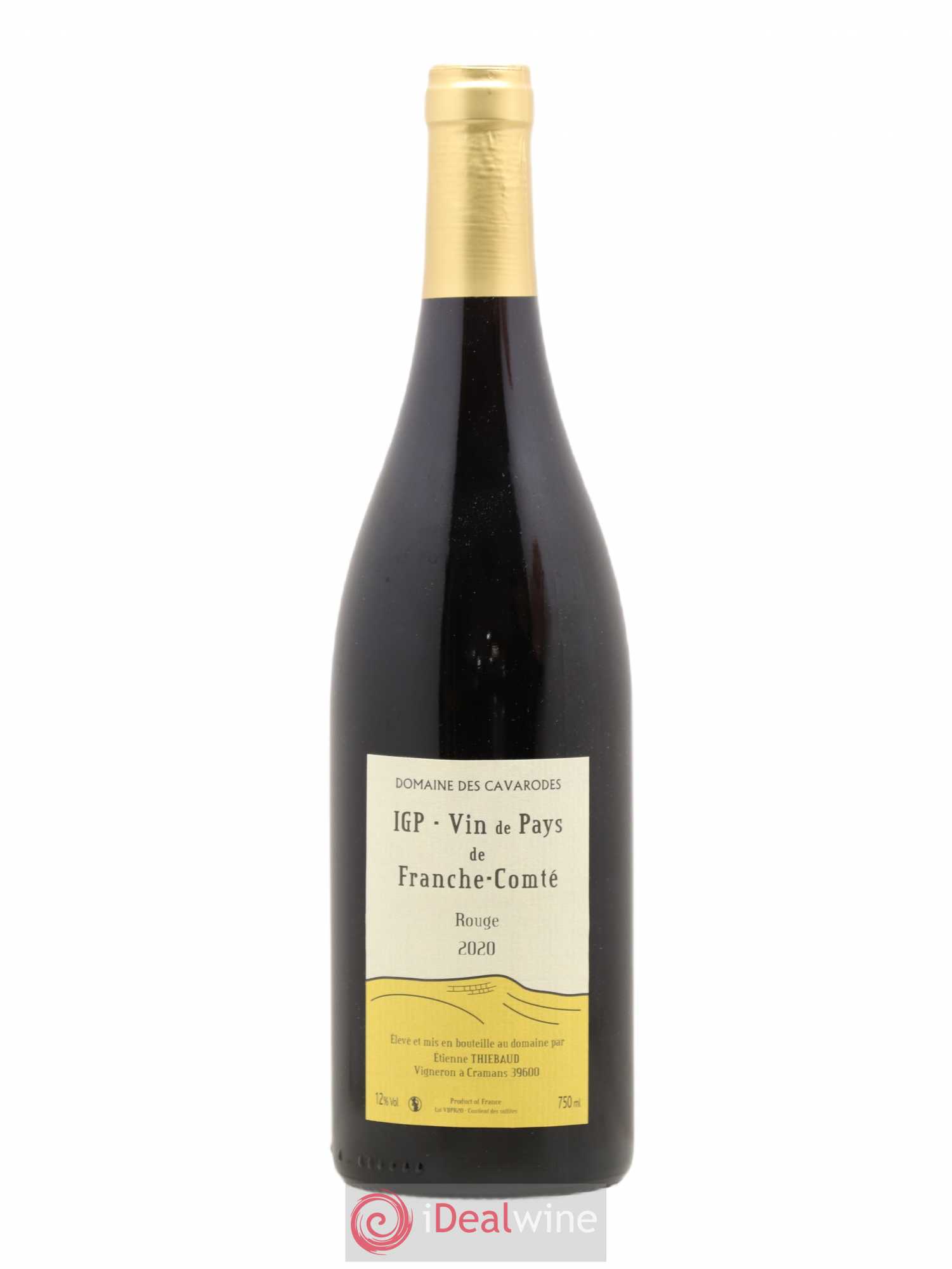 Vin de France IGP Franche Comté Cavarodes 2020 - Lot de 1 bouteille - 0