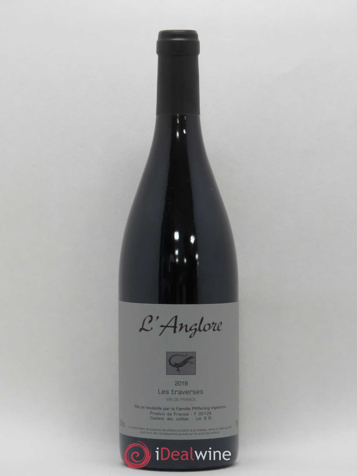 Vin de France Les Traverses L'Anglore 2018 - Lot de 1 bouteille - 0