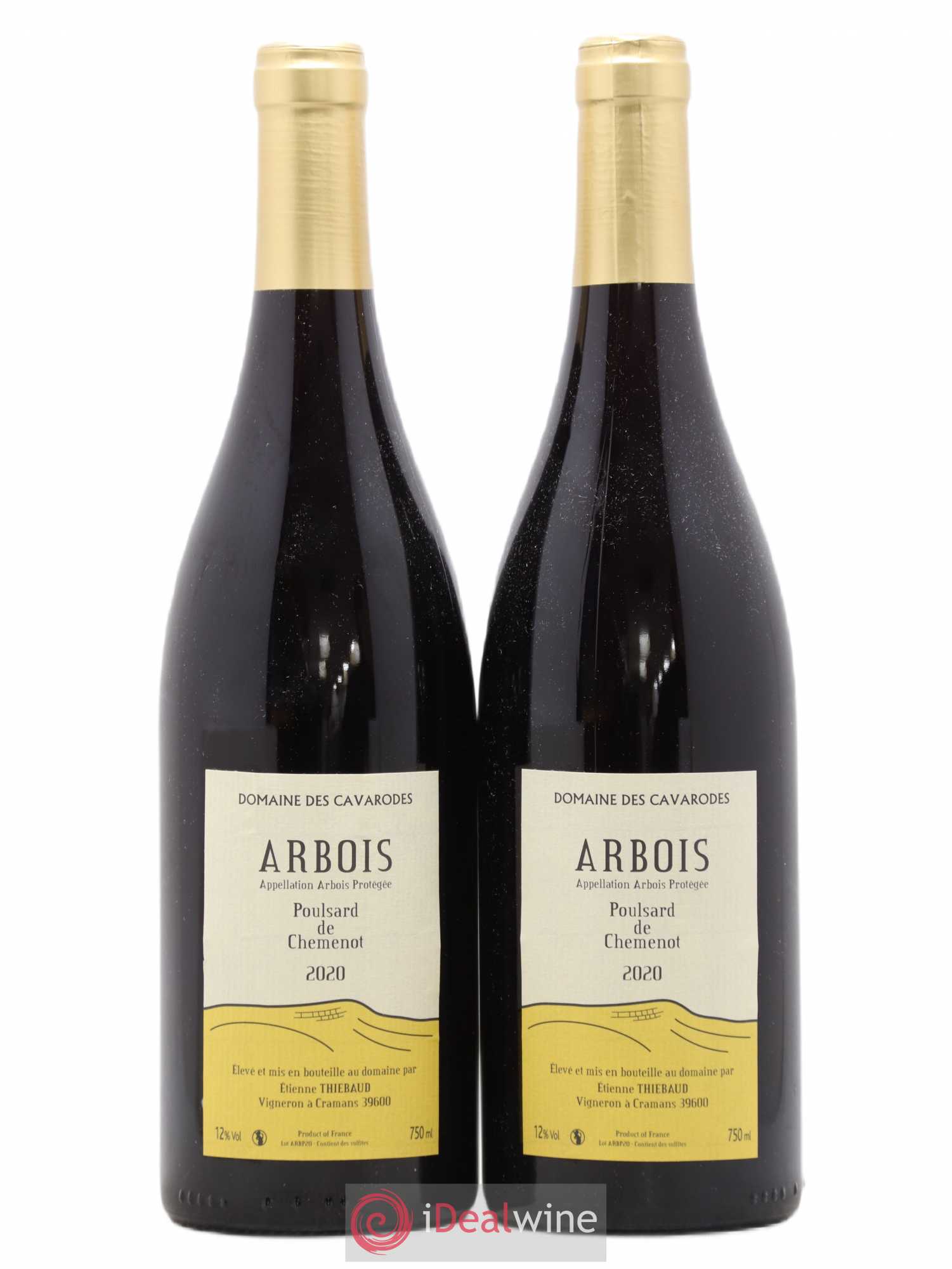Arbois Poulsard de Chemenot Cavarodes (Domaine des) - Etienne Thiébaud 2020 - Lot de 2 bouteilles - 0