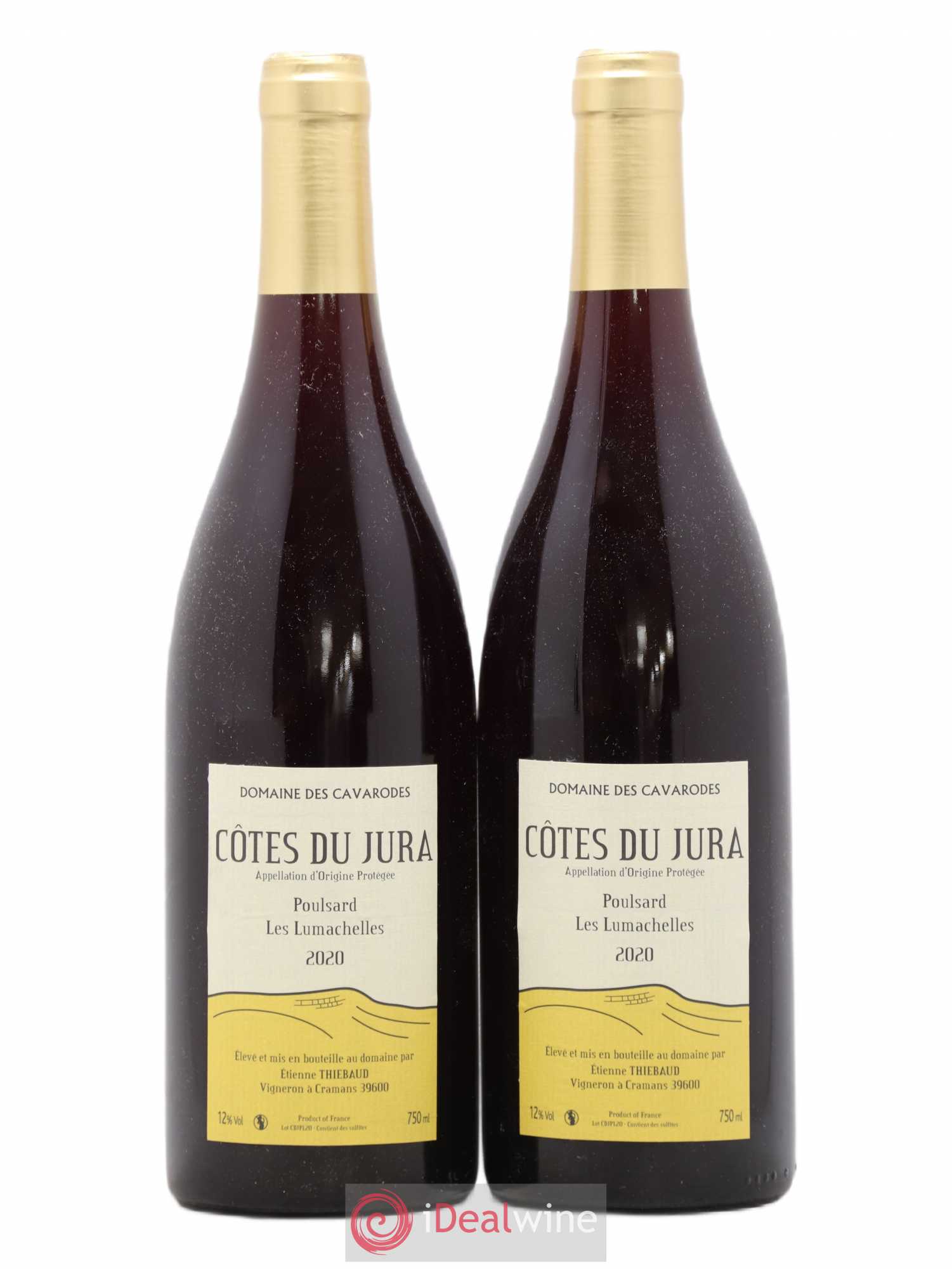 Côtes du Jura Poulsard Les Lumachelles Cavarodes (Domaine des) - Etienne Thiébaud 2020 - Lot de 2 bouteilles - 0
