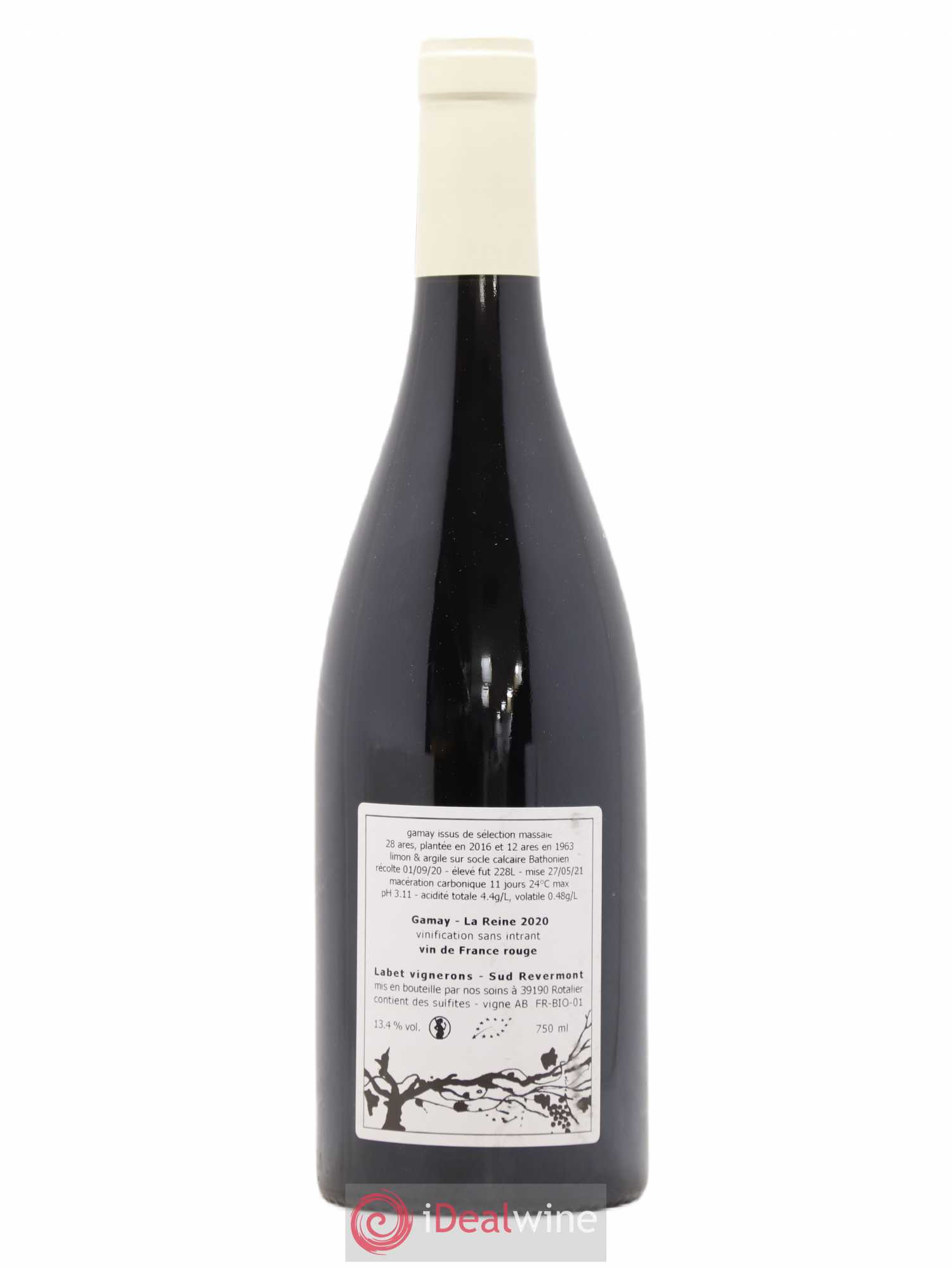 Vin de France Gamay La Reine Labet (Domaine) 2020 - Lot de 1 bouteille - 1