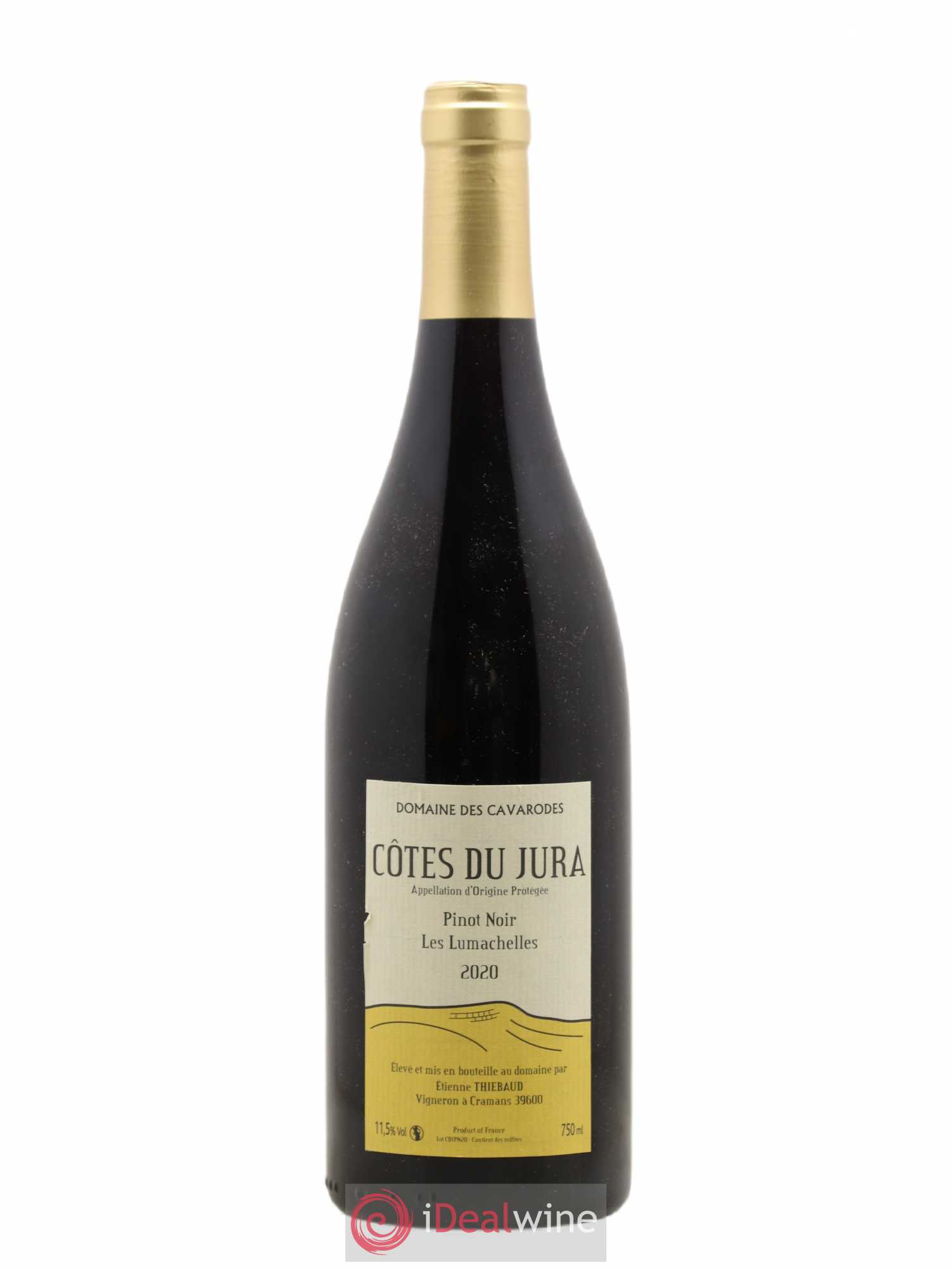 Côtes du Jura Pinot Noir Les Lumachelles Cavarodes (Domaine des) - Etienne Thiébaud 2020 - Lot de 1 bouteille - 0
