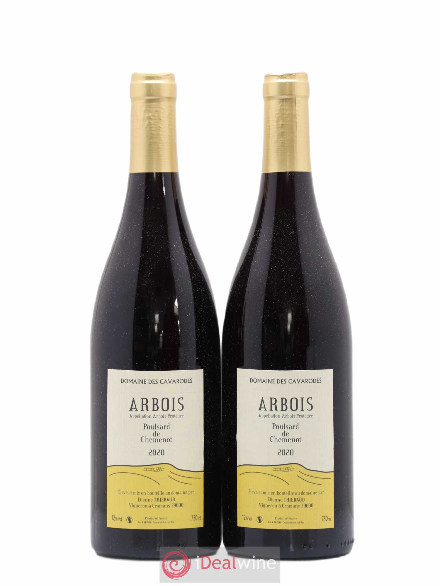 Arbois Poulsard de Chemenot Cavarodes (Domaine des) - Etienne Thiébaud 2020 - Lot de 2 bouteilles - 0