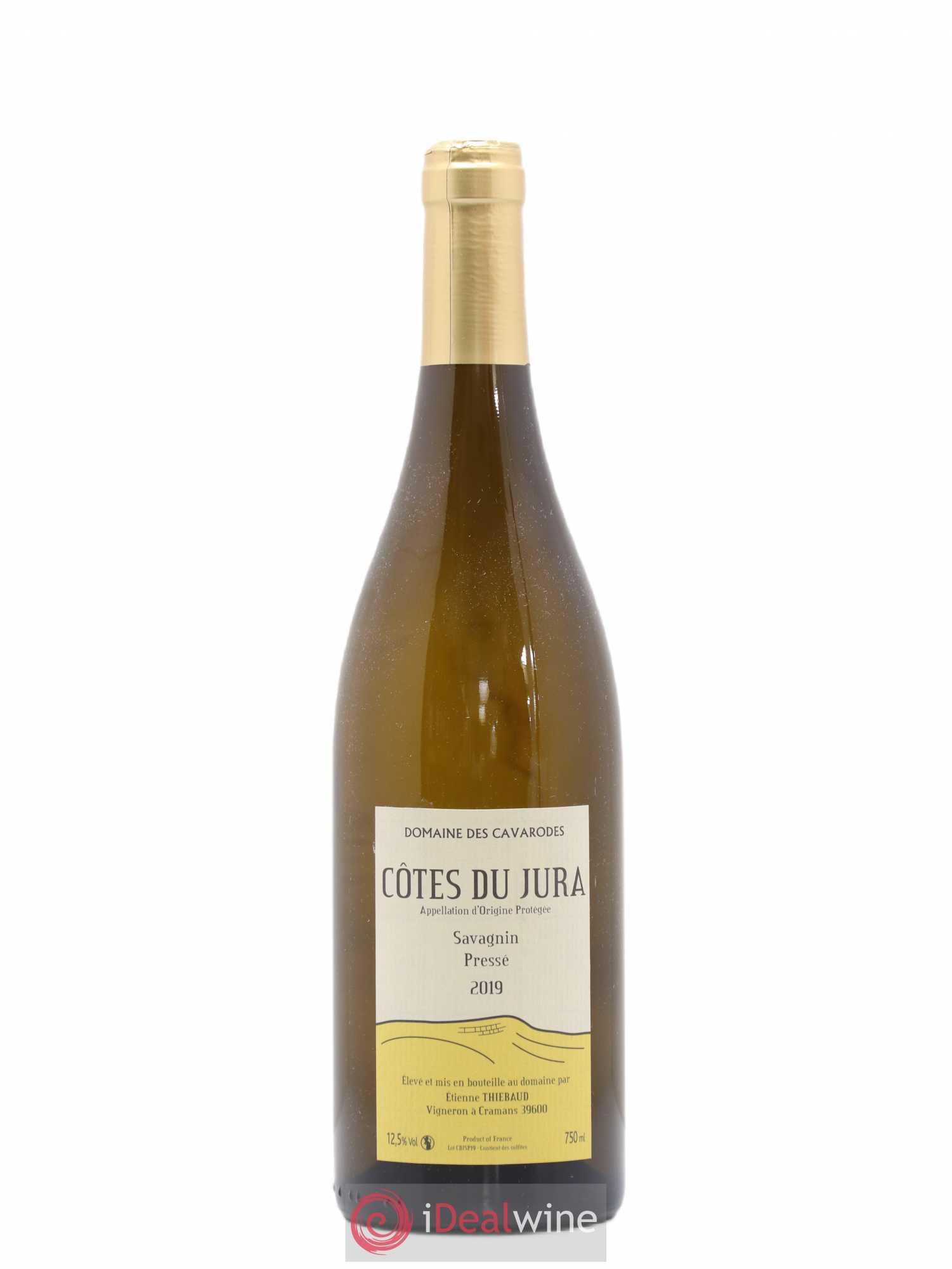 Côtes du Jura Savagnin pressé Cavarodes (Domaine des) - Etienne Thiébaud 2019 - Lot de 1 bouteille - 0